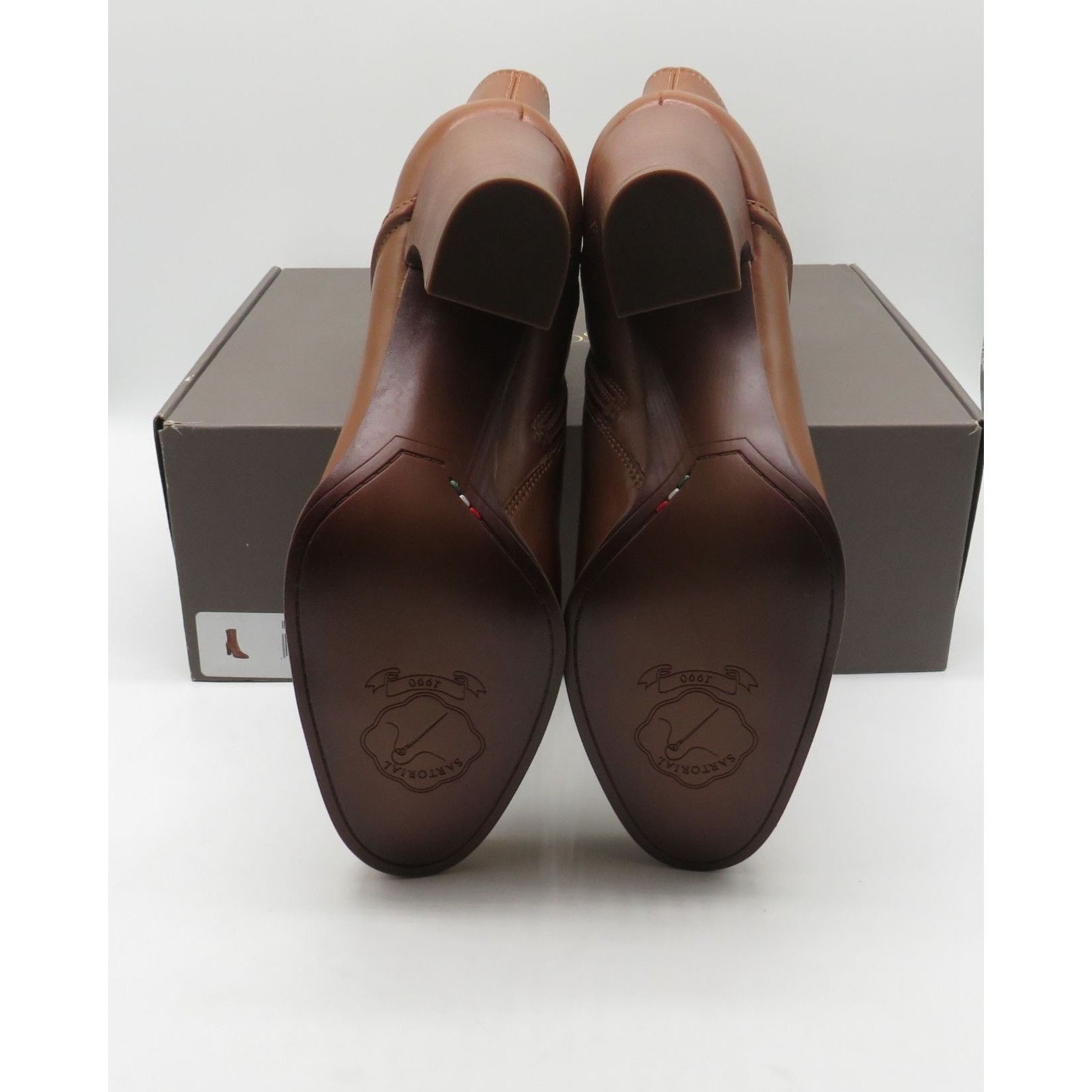 Franco Sarto Franco Sarto Cognac Faux Leather Heeled Ankle Boots 9.5M Zi Size US 9.5 / IT 39.5 - 8 Thumbnail