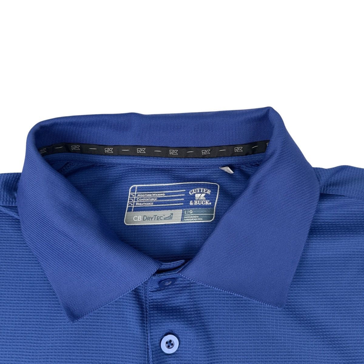 Cutter & Buck Cutter & Buck CB DryTec Blue Polo Pullover Golf Shirt Size US L / EU 52-54 / 3 - 4 Thumbnail