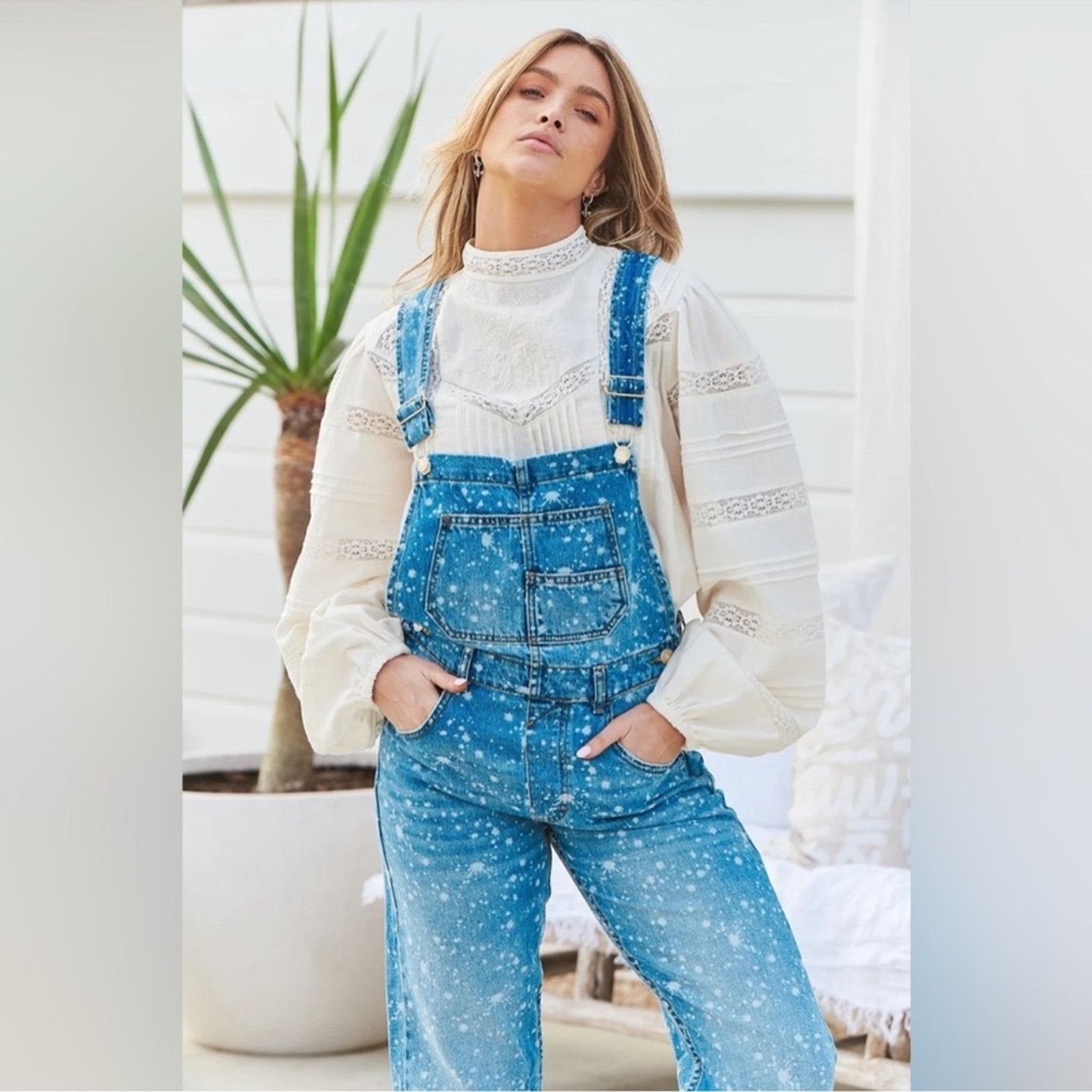 Free People 🎉LAST PIECE🎉Free‎ People Ziggy Denim Overalls Size 28" / US 6 / IT 42 - 4 Thumbnail