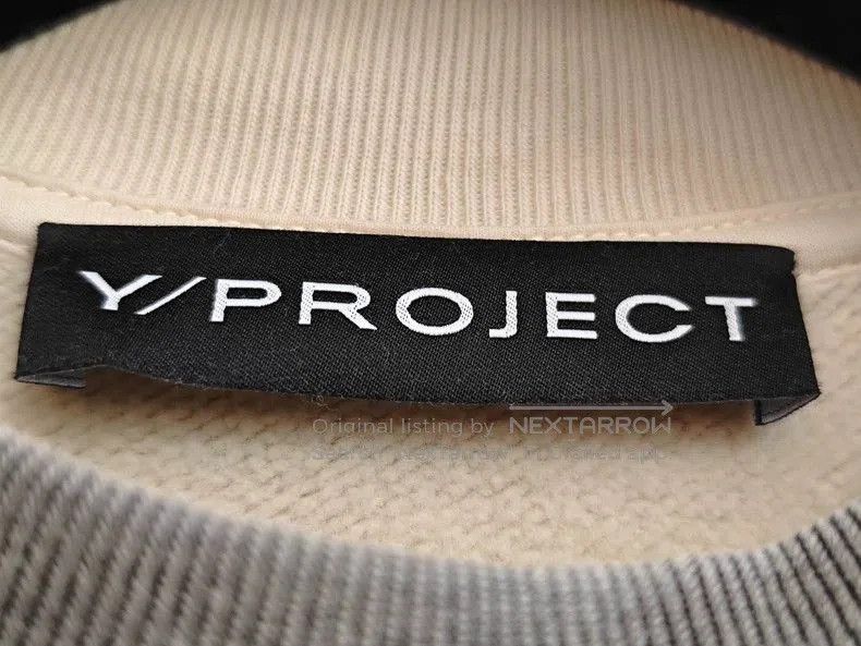 Y/Project Y Project Distressed Slogan Sweatshirt. Size US L / EU 52-54 / 3 - 3 Thumbnail