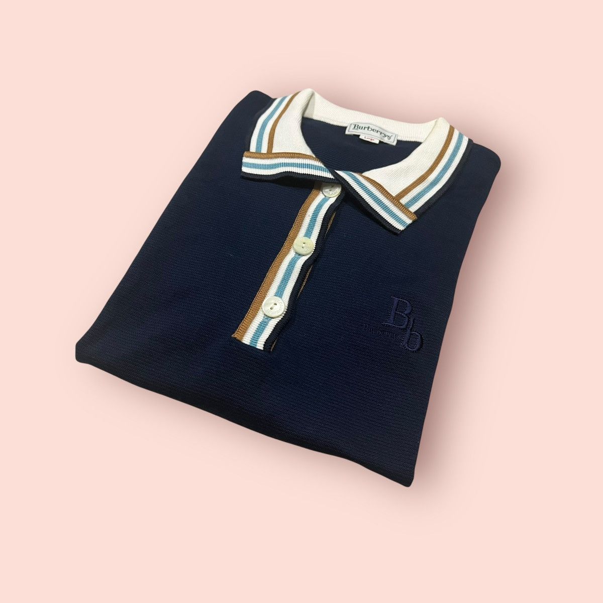 Burberry VINTAGE BURBERRYS REED RINGER CROP POLO SHIRT Size US M / EU 48-50 / 2 - 18 Thumbnail