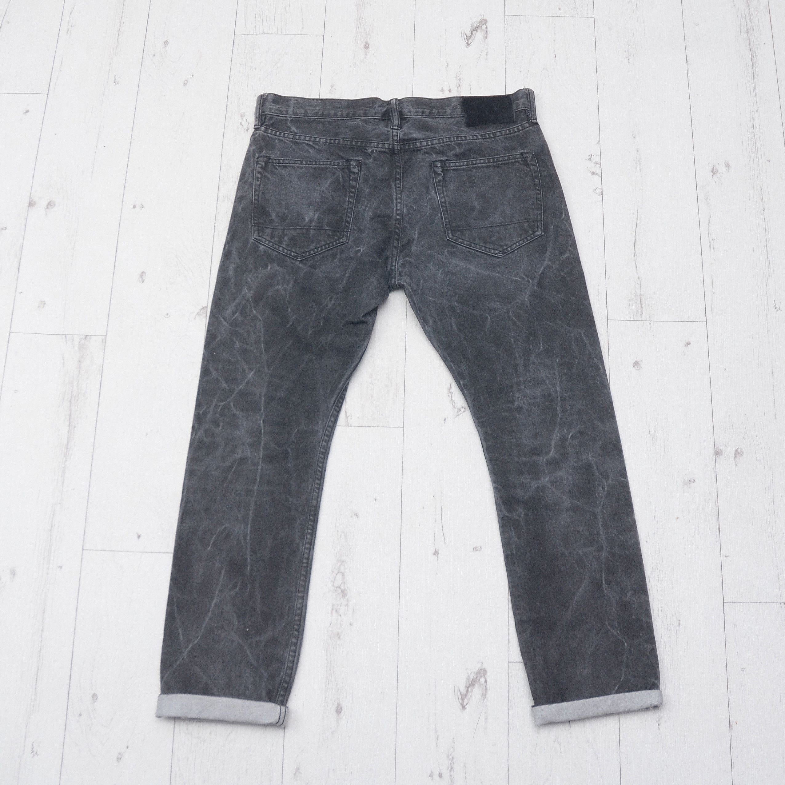 Allsaints × Vintage AllSaints Selvedge Gray Pistol Pit Denim Jeans Mens 30 Y2K Size US 30 / EU 46 - 7 Thumbnail