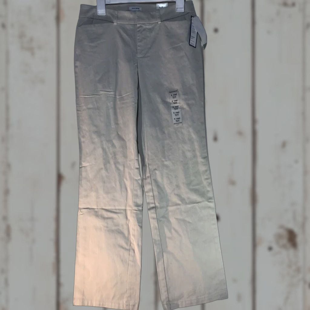 Dockers VINTAGE Dockers Women's Chino Pants Size 6 Medium Beige Stretch Casual Office Bootcut Size 28" / US 6 / IT 42 - 1 Thumbnail