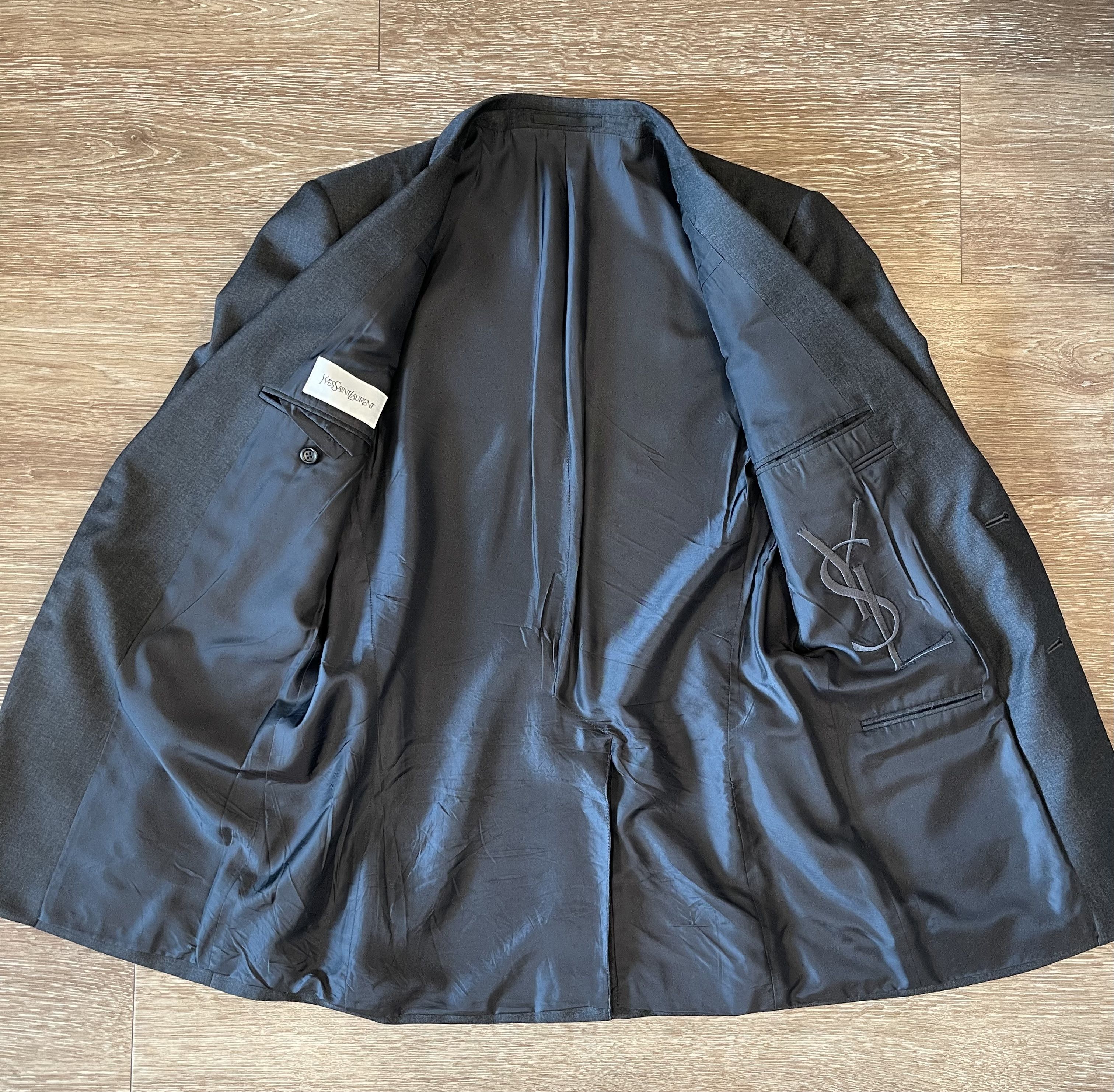 YVES SAINT LAURENT - ANTHRACITE WOOL JACKET