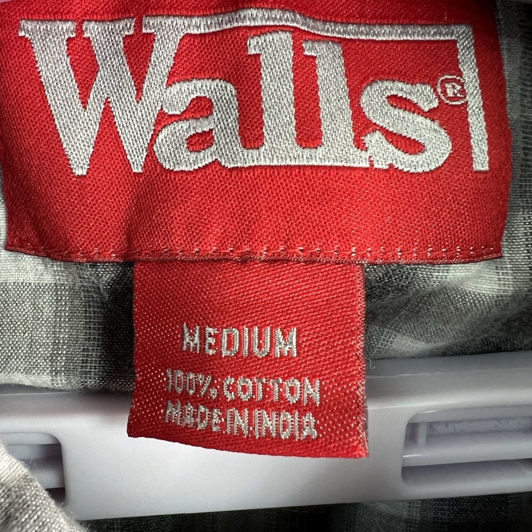 Walls Walls Gray Plaid Pearl-Snap Shirt Men's Regular Size M Long Sleeve Cowboy Outdoor Size US M / EU 48-50 / 2 - 6 Thumbnail