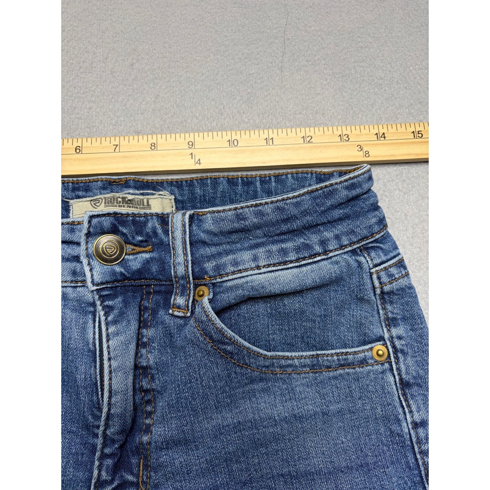Rock & Republic Rock & Roll Denim High Rise Trouser Jeans Womens 27x30 Size 27" / US 4 / IT 40 - 5 Thumbnail