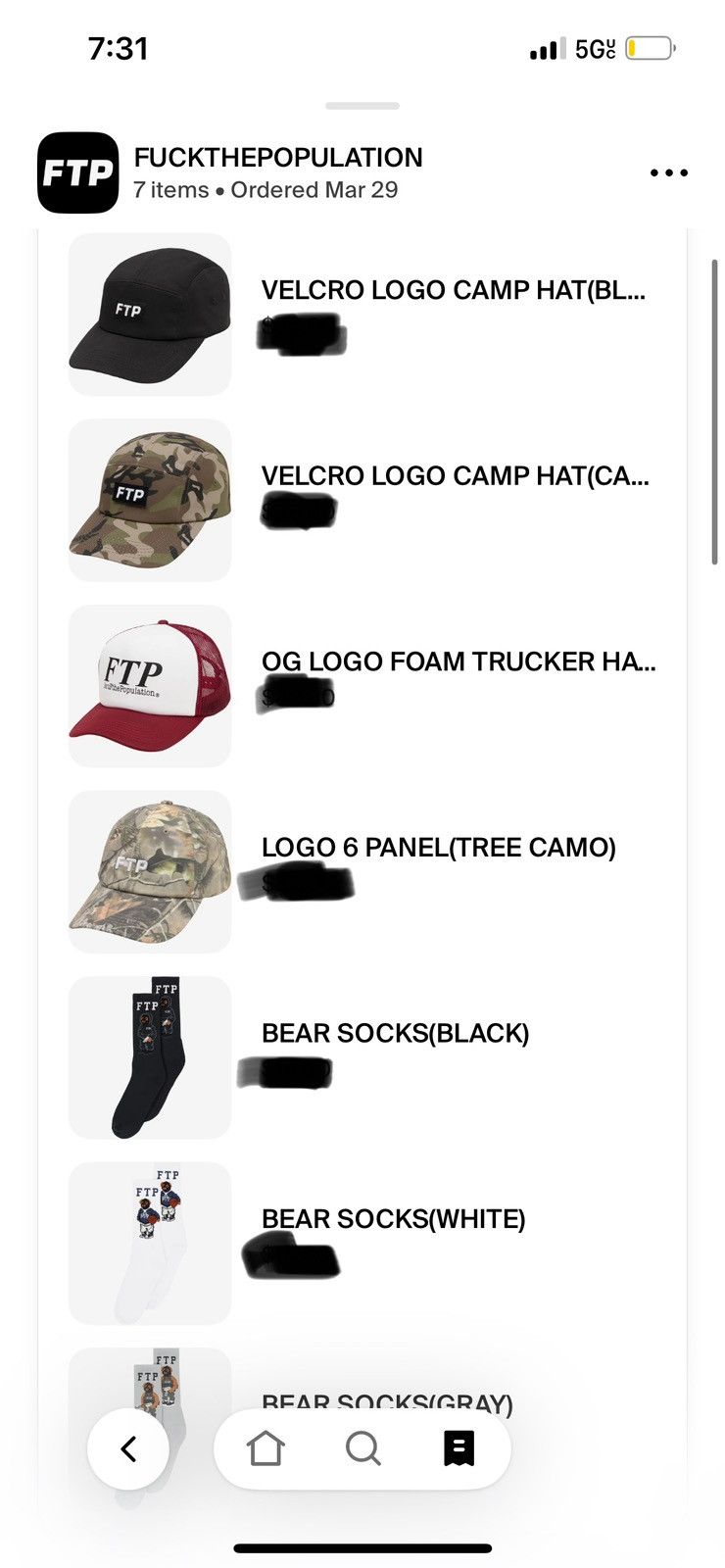 2025’ Fuck The Population Velcro Logo Camp Hat Camo O/S