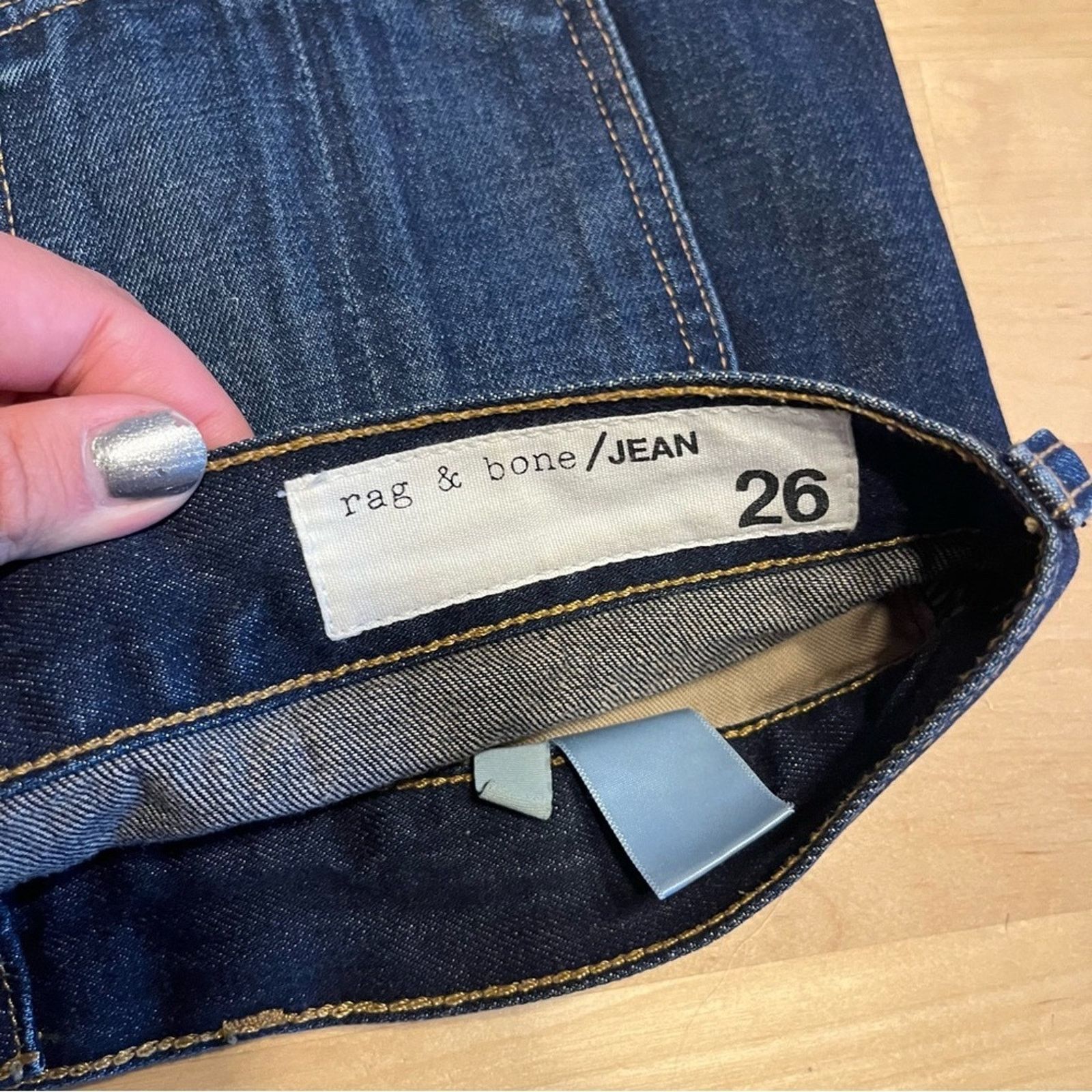 Rag & Bone Rag & Bone Cut Off Denim Shorts Size 26 Distressed Cotton Size 26" / US 2 / IT 38 - 3 Thumbnail