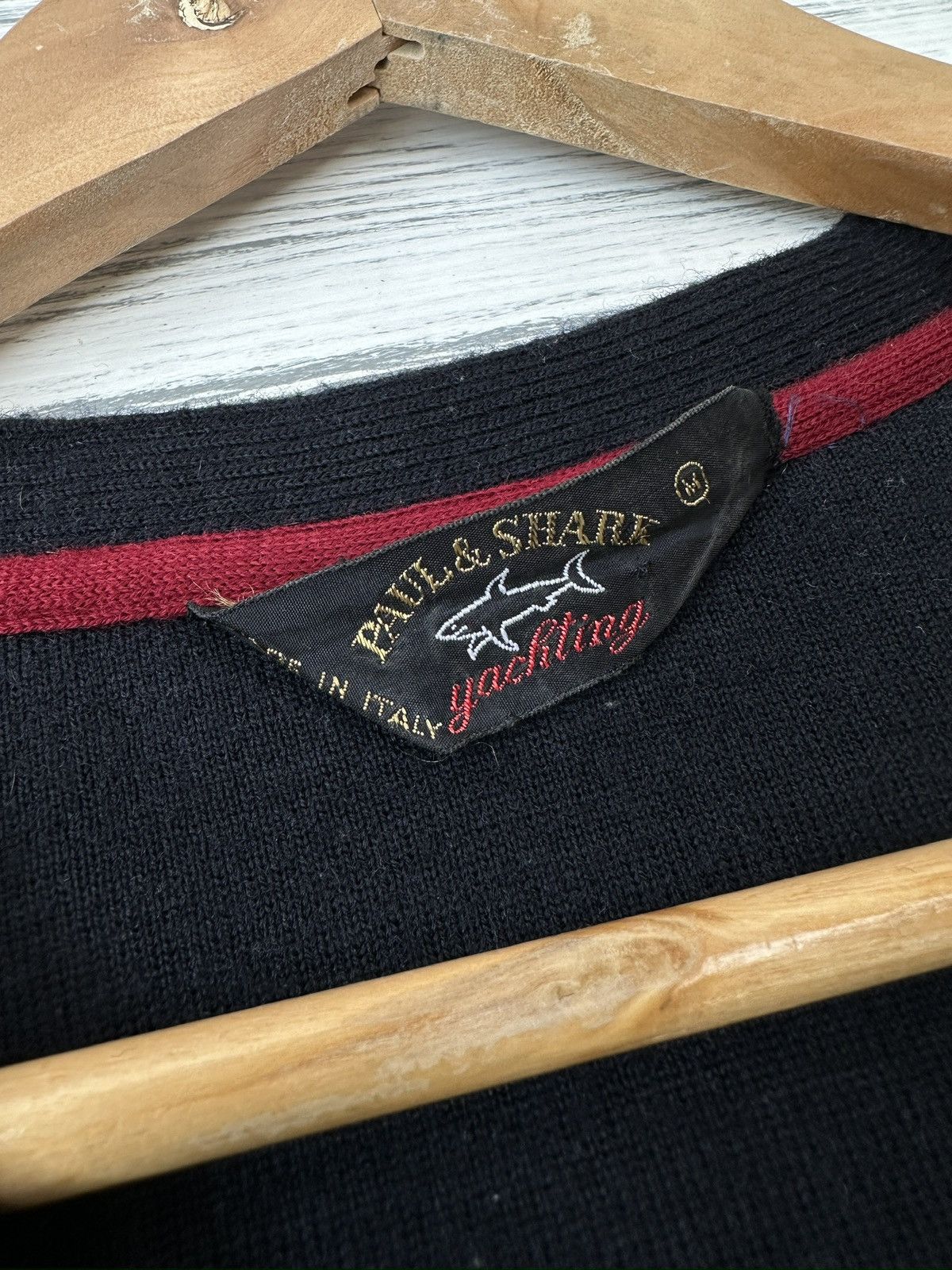 Paul & Shark Vintage PAUL & SHARK Wool Acrylic V-Neck Sweater Pullover Size US M / EU 48-50 / 2 - 11 Thumbnail