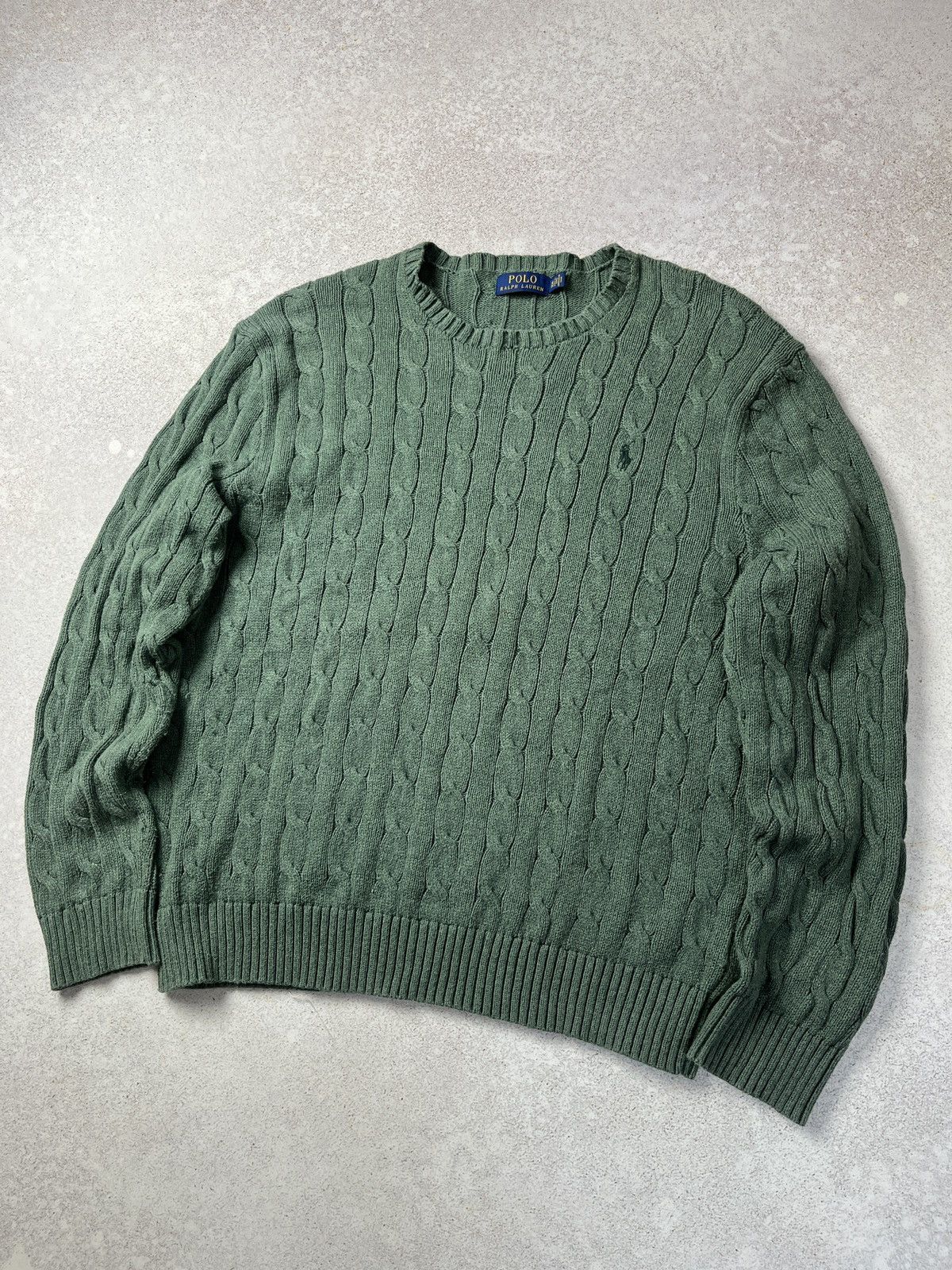 Polo Ralph Lauren DDP Polo Ralph Lauren Cable-Knit Sweater Small Logo Size US XL / EU 56 / 4 - 1 Thumbnail