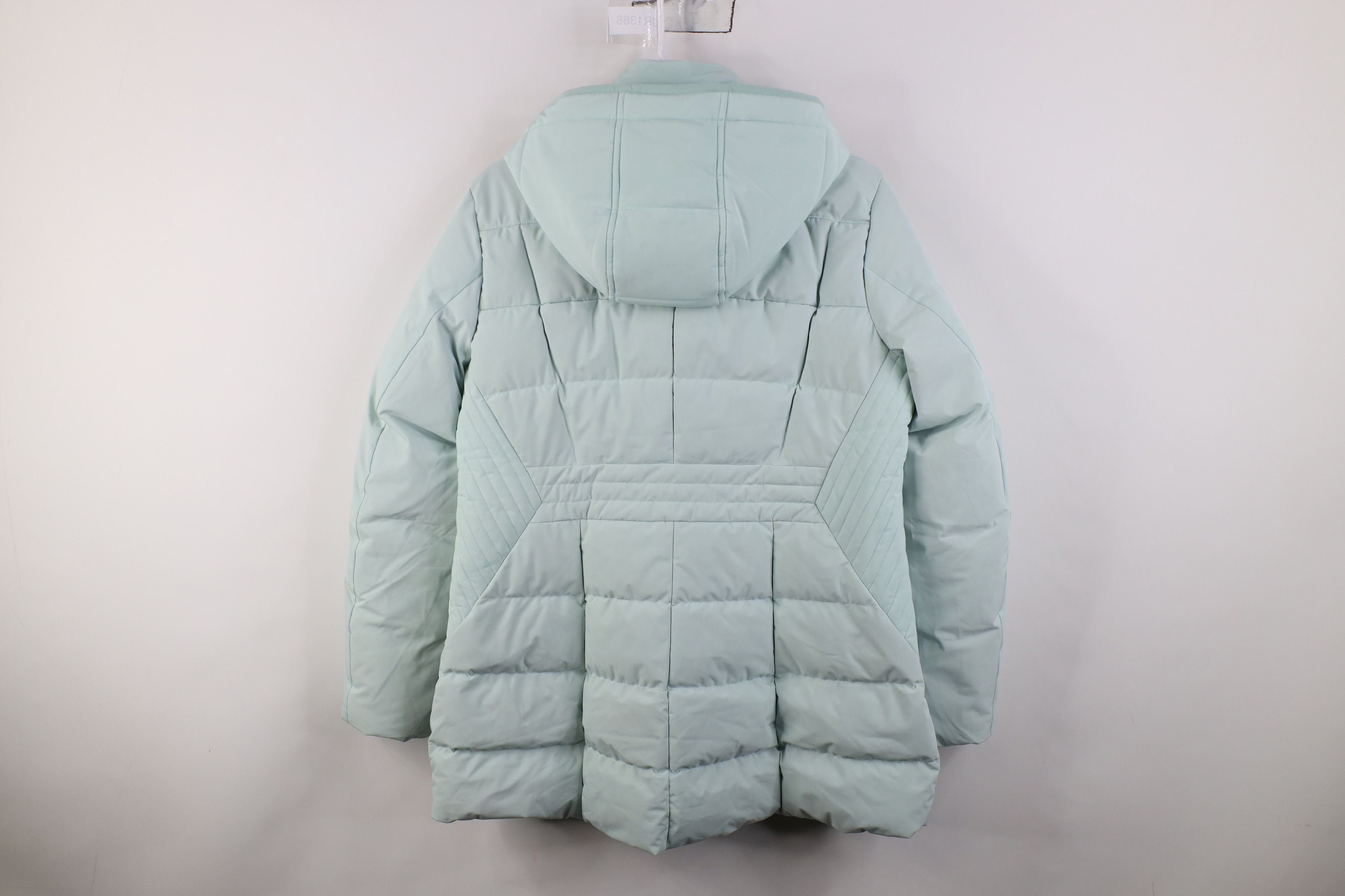 Lands' End Y2K Lands End Duck Down Hooded Full Zip Puffer Jacket Blue Size M / US 6-8 / IT 42-44 - 12 Thumbnail