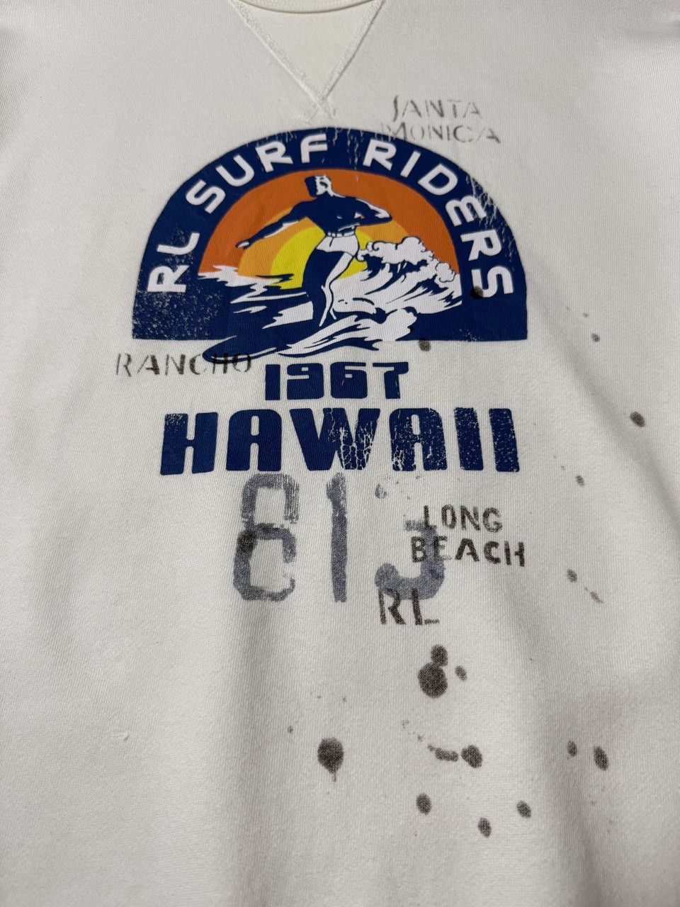 Polo Ralph Lauren Polo Ralph Lauren X RL Surf Rider X Hawaii X Sweatshirt Size US XXL / EU 58 / 5 - 4 Thumbnail