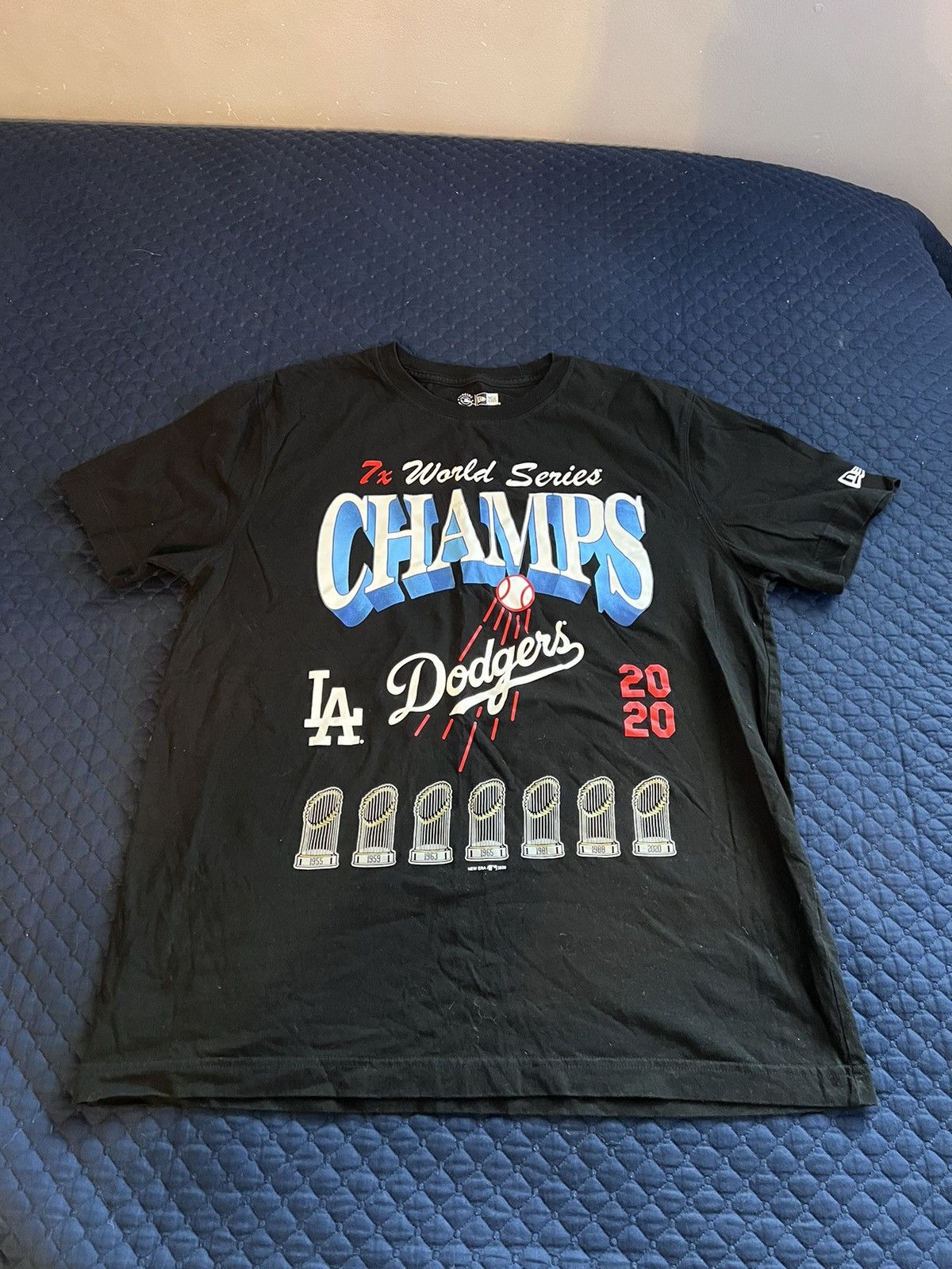 New Era New Era MLB Los Angeles Dodgers 7 World Champions T-Shirt Size US L / EU 52-54 / 3 - 1 Thumbnail