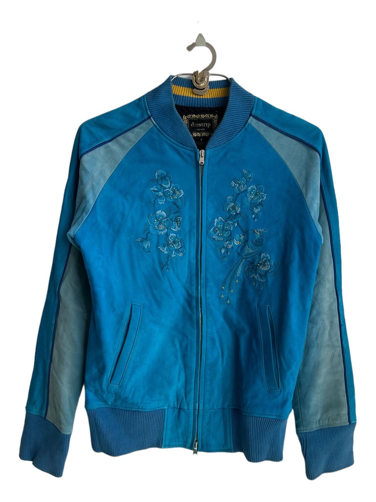 Tailor Toyo Peacock 🌸 Embroidery Cow Leather Sukajan Souvenir Jacket Size US M / EU 48-50 / 2 - 4 Thumbnail