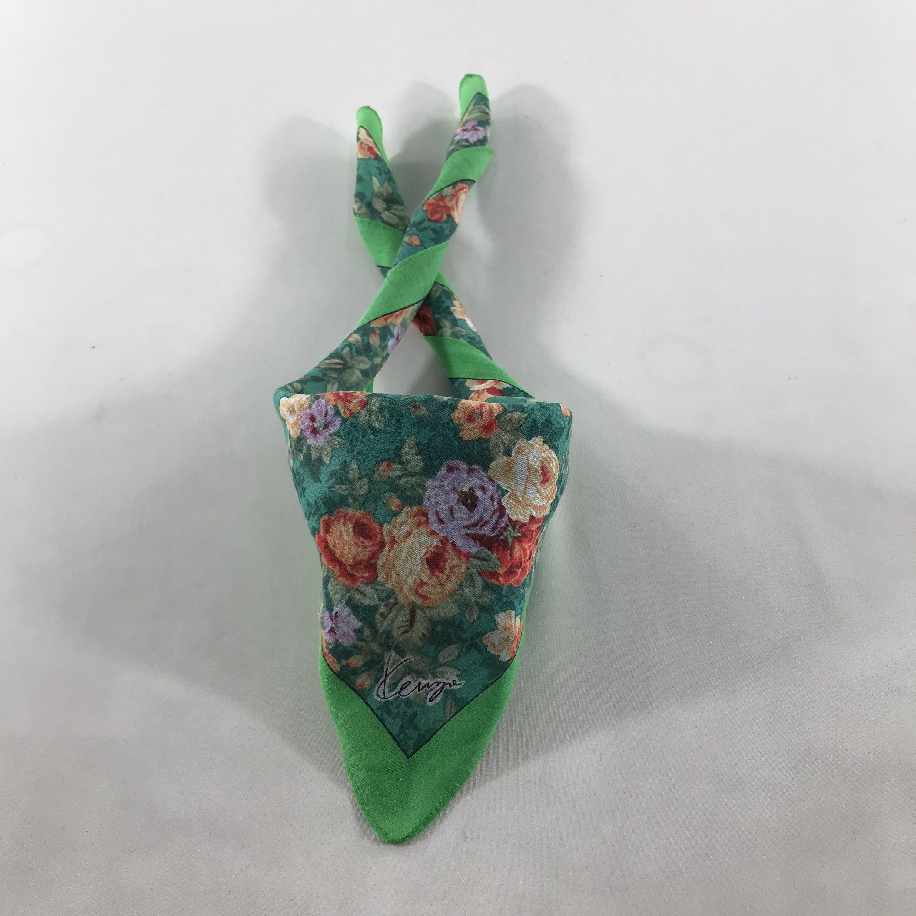 Kenzo Kenzo Floral Handkerchief Neckerchief Bandana H36 Size ONE SIZE - 2 Thumbnail