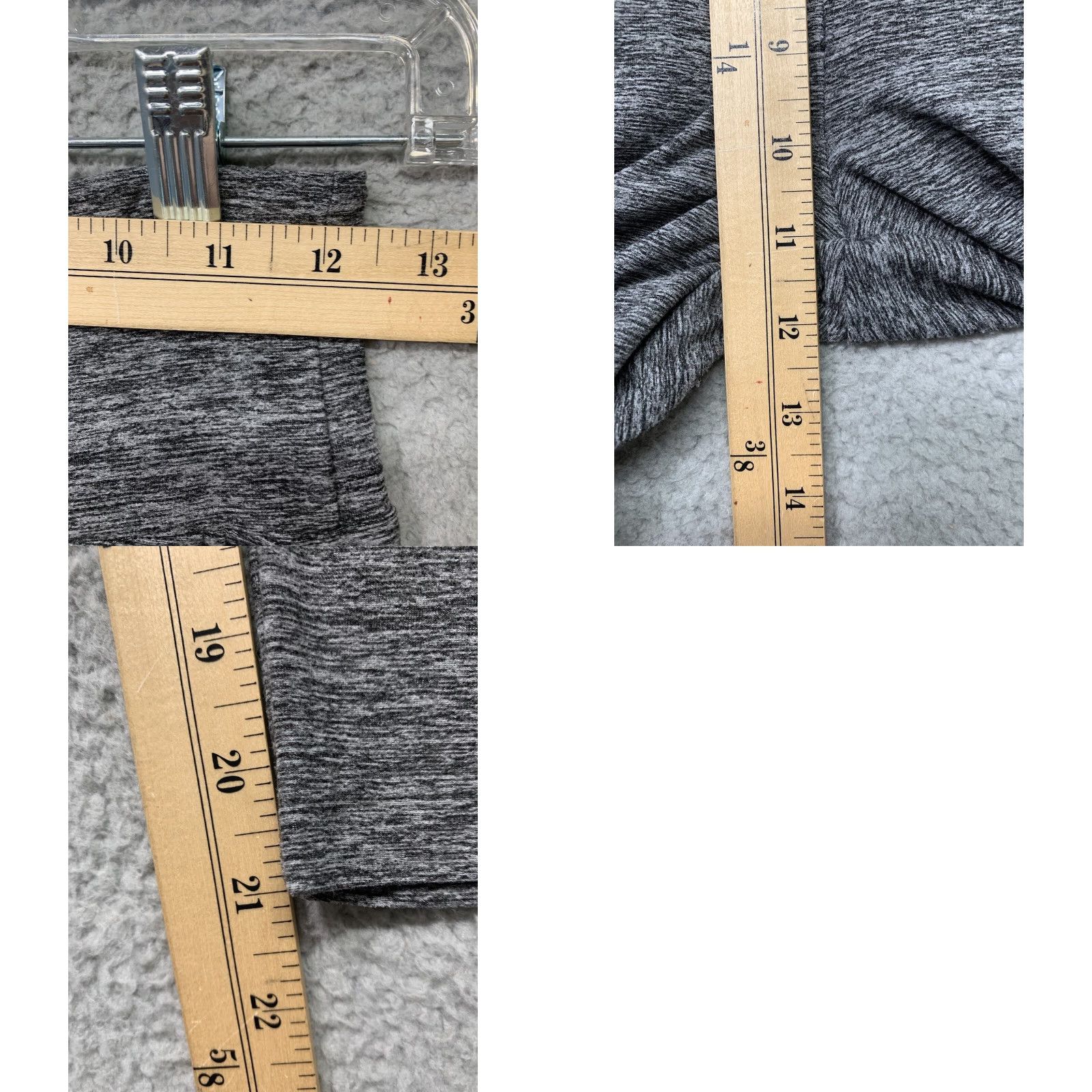 Vintage No Boundaries Leggings Women’s M High-Rise Ankle Length Heather Gray READ Size 32" / US 10 / IT 46 - 8 Thumbnail