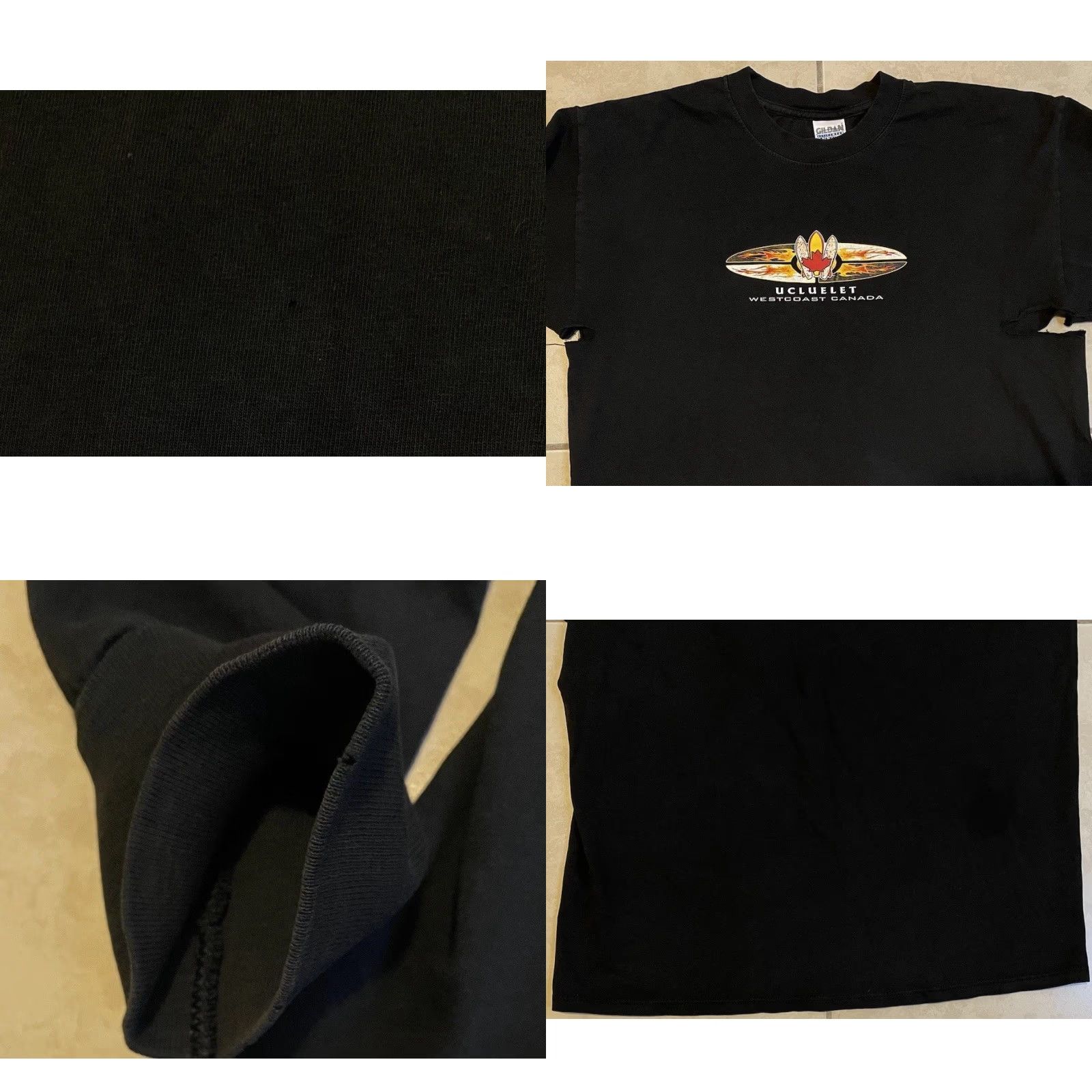 JNCO Vtg Thrashed Faded Flame Shirt L Grunge Biker Punk Fire Skate Surf Y2K 90s Jnco Size US L / EU 52-54 / 3 - 8 Thumbnail