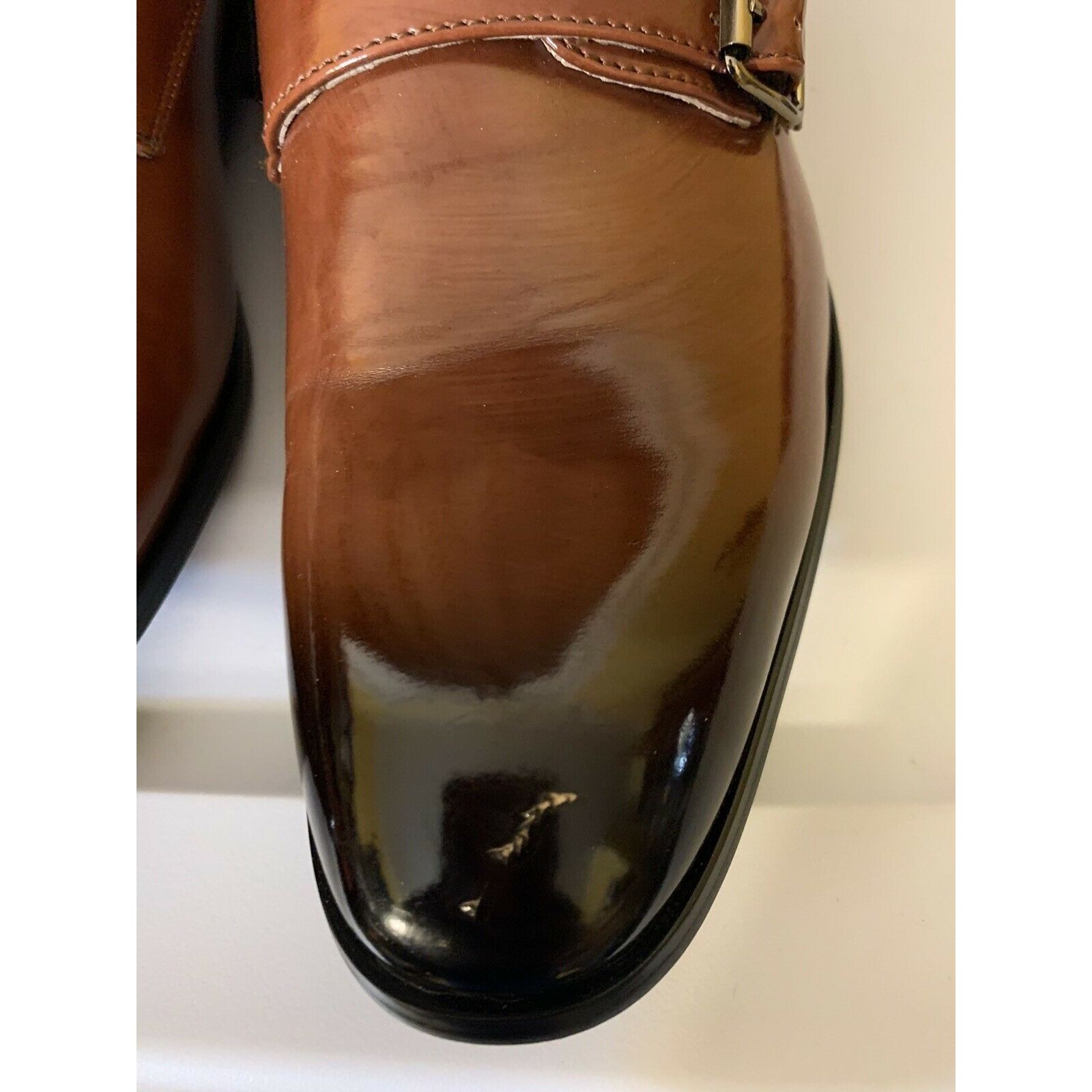 Majestic Majestic Collection Men’s Sz 7 1/2 Dress Shoes, Double Monk Size US 7.5 / EU 40-41 - 6 Thumbnail