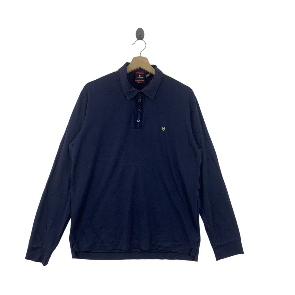 Victorinox VICTORINOX Swiss Army Minimalist Design Polo Tee Shirt Size US L / EU 52-54 / 3 - 3 Thumbnail
