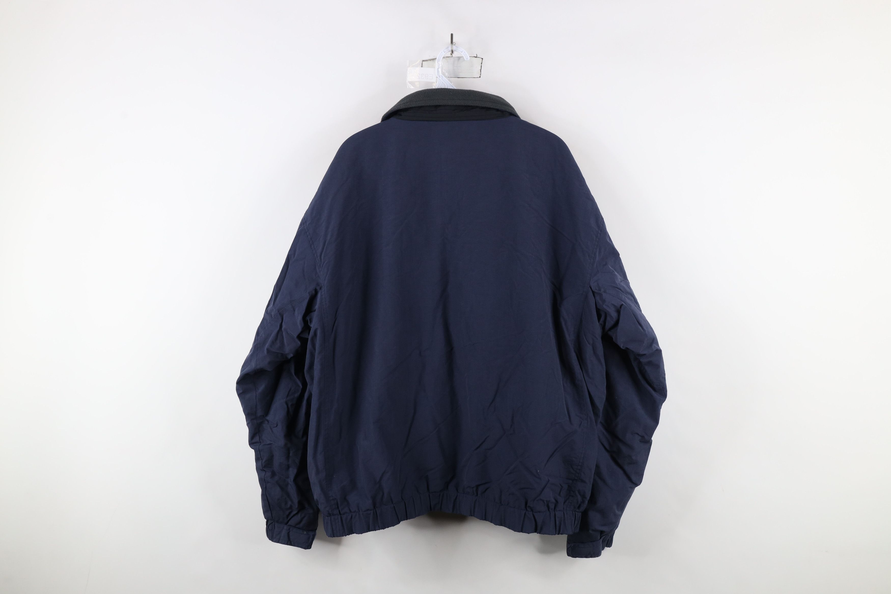 Cabelas × Vintage Vintage 90s Cabelas Fleece Lined Full Zip Bomber Jacket Blue Size US XL / EU 56 / 4 - 14 Thumbnail
