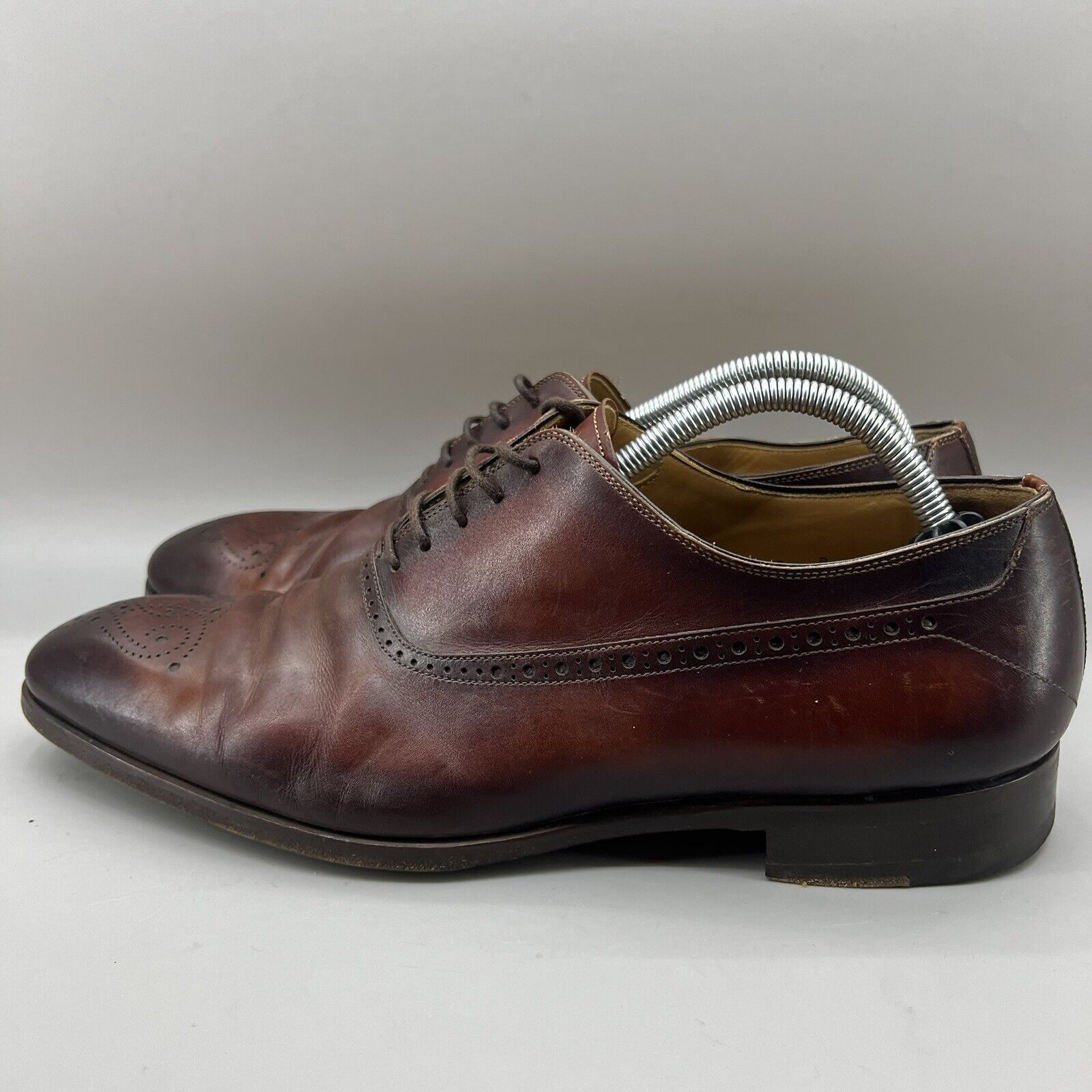 Magnanni Magnanni Manolo Medallion Shoes Men's Size 9 M Cognac Brown Size US 9 / EU 42 - 3 Thumbnail