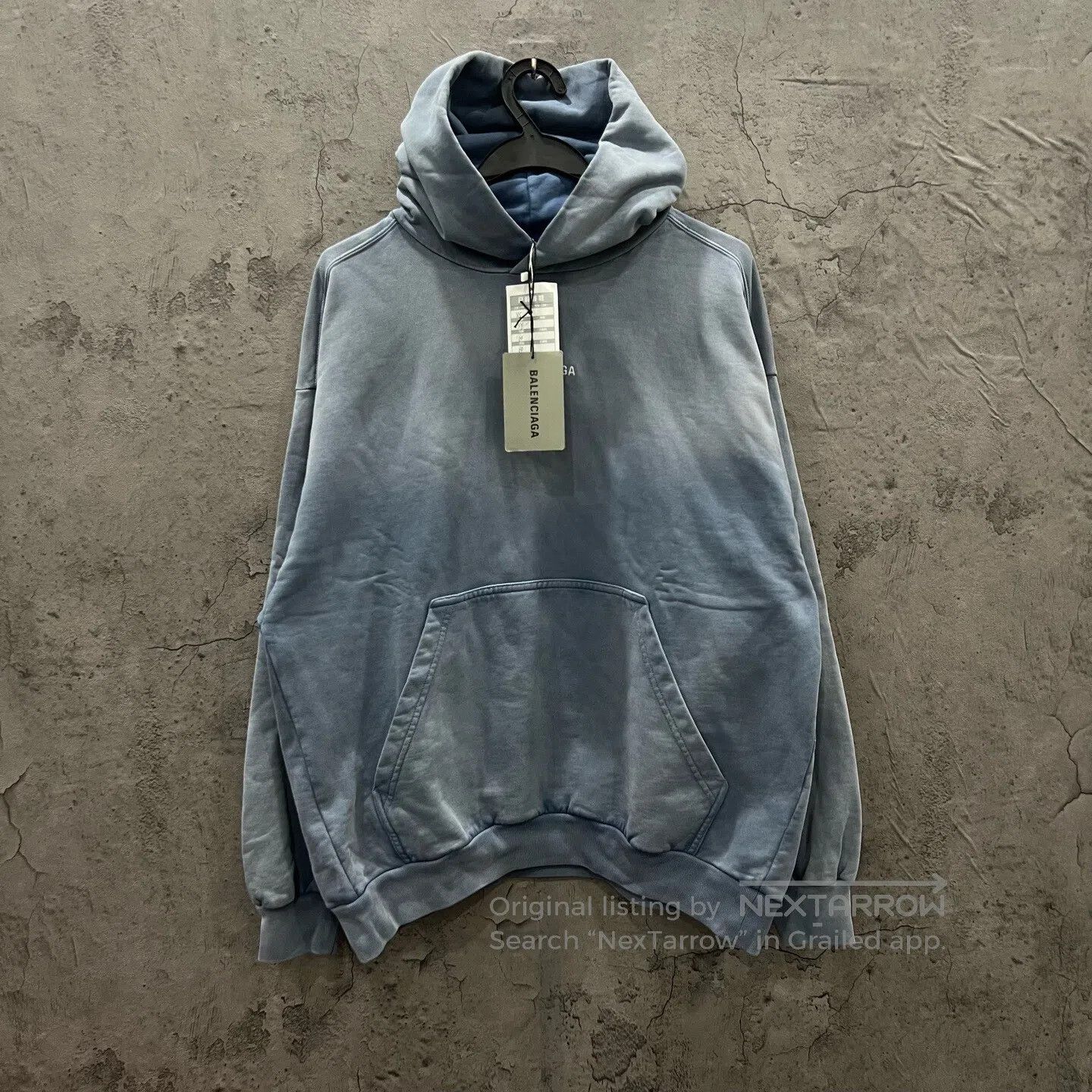 Balenciaga Balenciaga Front and Back Embroidered Letter Logo Hoodie| Size US XS / EU 42 / 0 - 1 Thumbnail