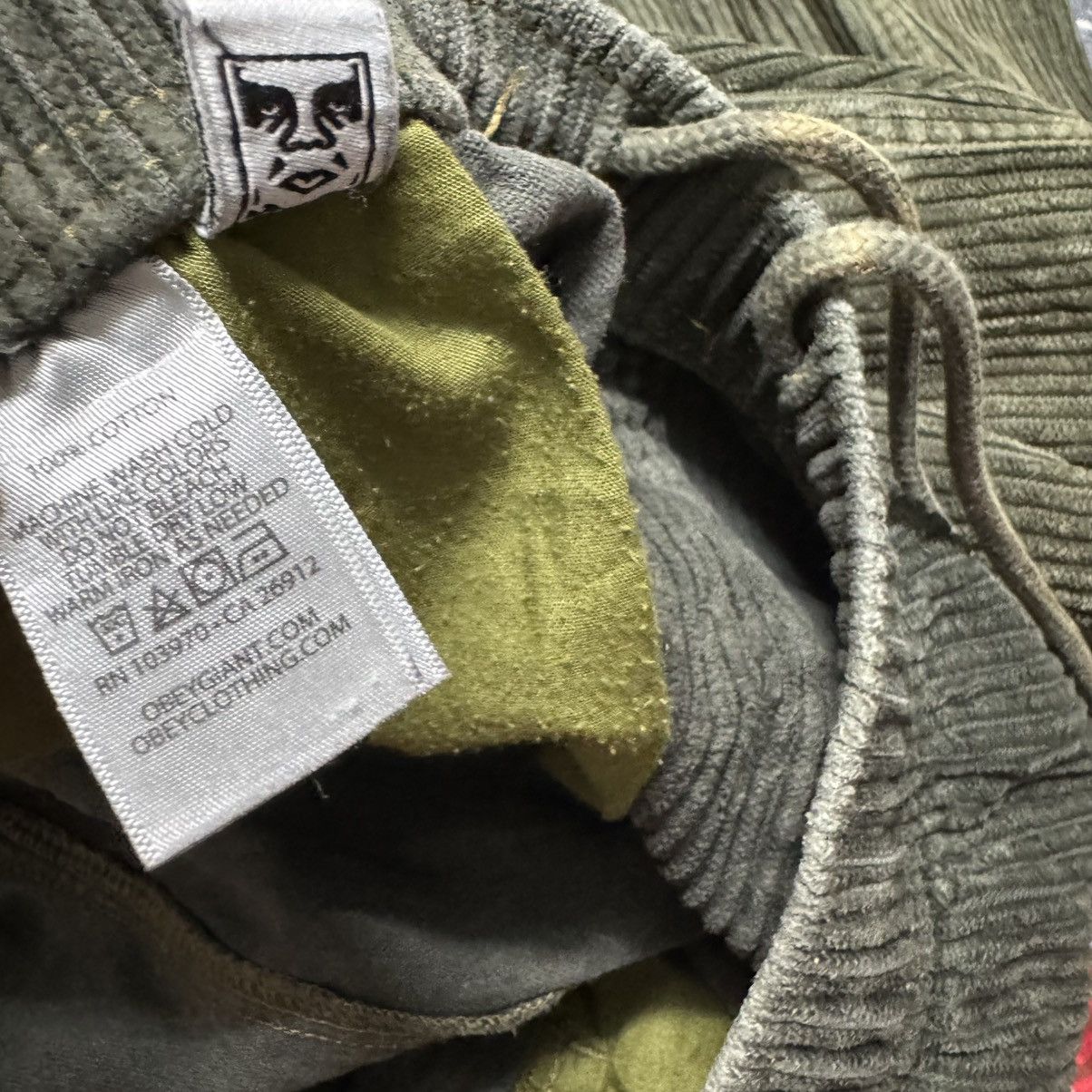 Obey Obey Corduroy Baggy Pants Drawstring Faded Size US 34 / EU 50 - 19 Thumbnail
