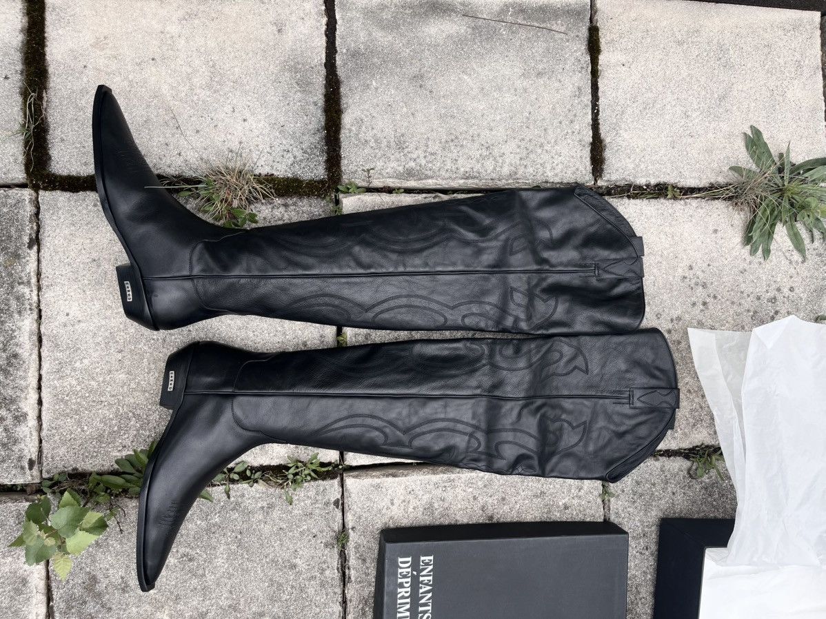 Enfants Riches Deprimes NWT AW23 knee high cowboy boots 43 Size US 9.5 / EU 42-43 - 3 Thumbnail