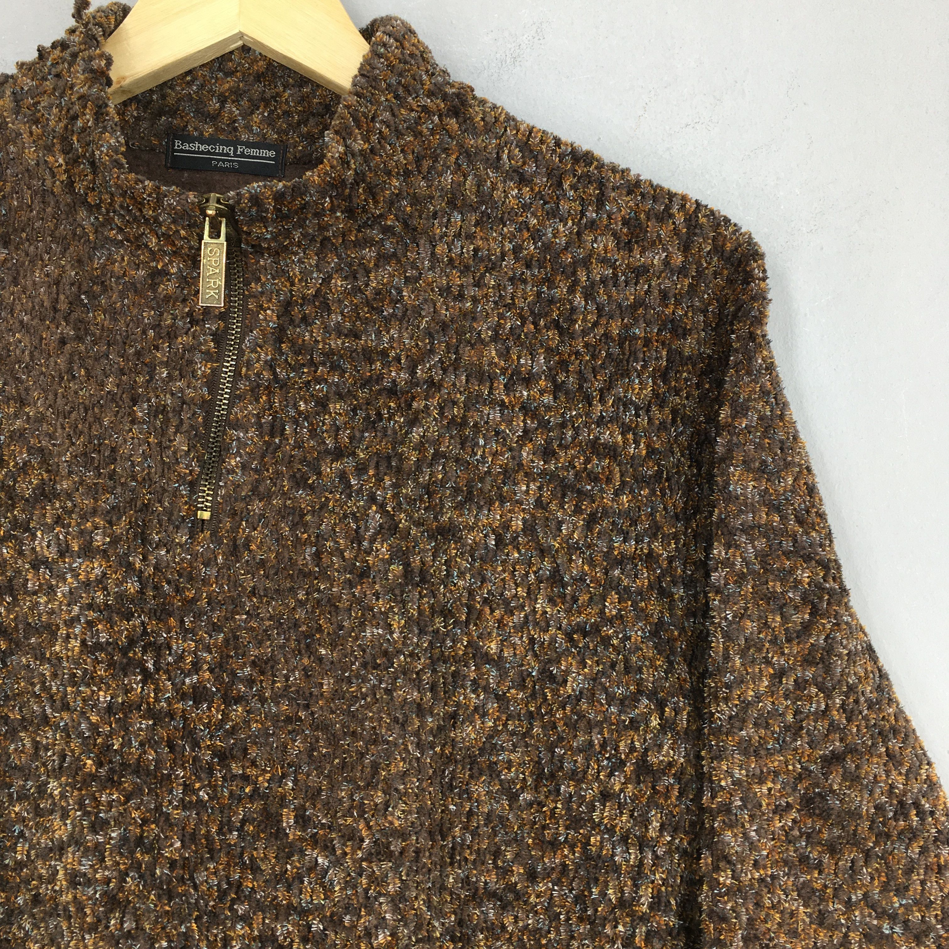 Vintage Vintage Bashecinq Femme Paris Knit Sweater Medium Size M / US 6-8 / IT 42-44 - 2 Thumbnail