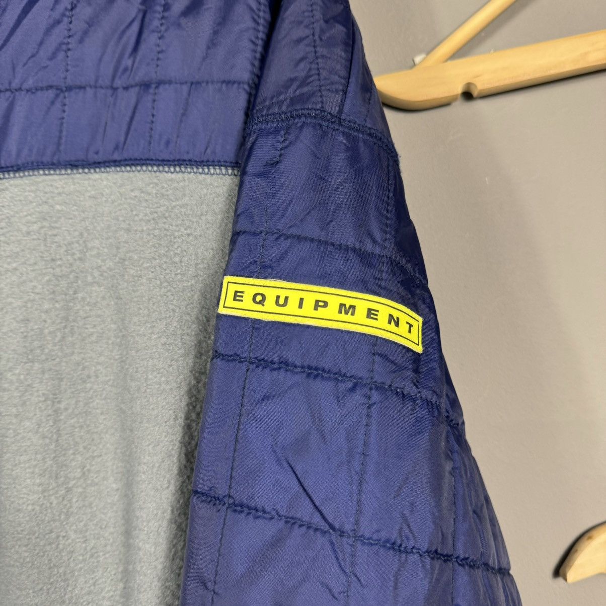 Adidas × Vintage Vintage Adidas Equipment 90s Zip Fleece Size US L / EU 52-54 / 3 - 6 Thumbnail