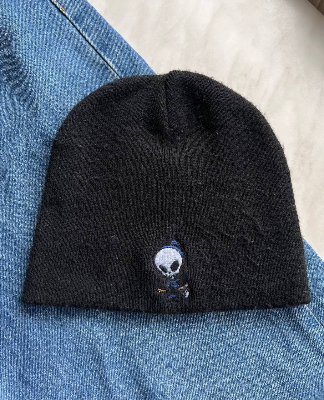 Hook-Ups × Shorty's Skateboards × Vintage Blind Skateboard Vintage Beanie Hat Skeleton Size ONE SIZE - 5 Thumbnail