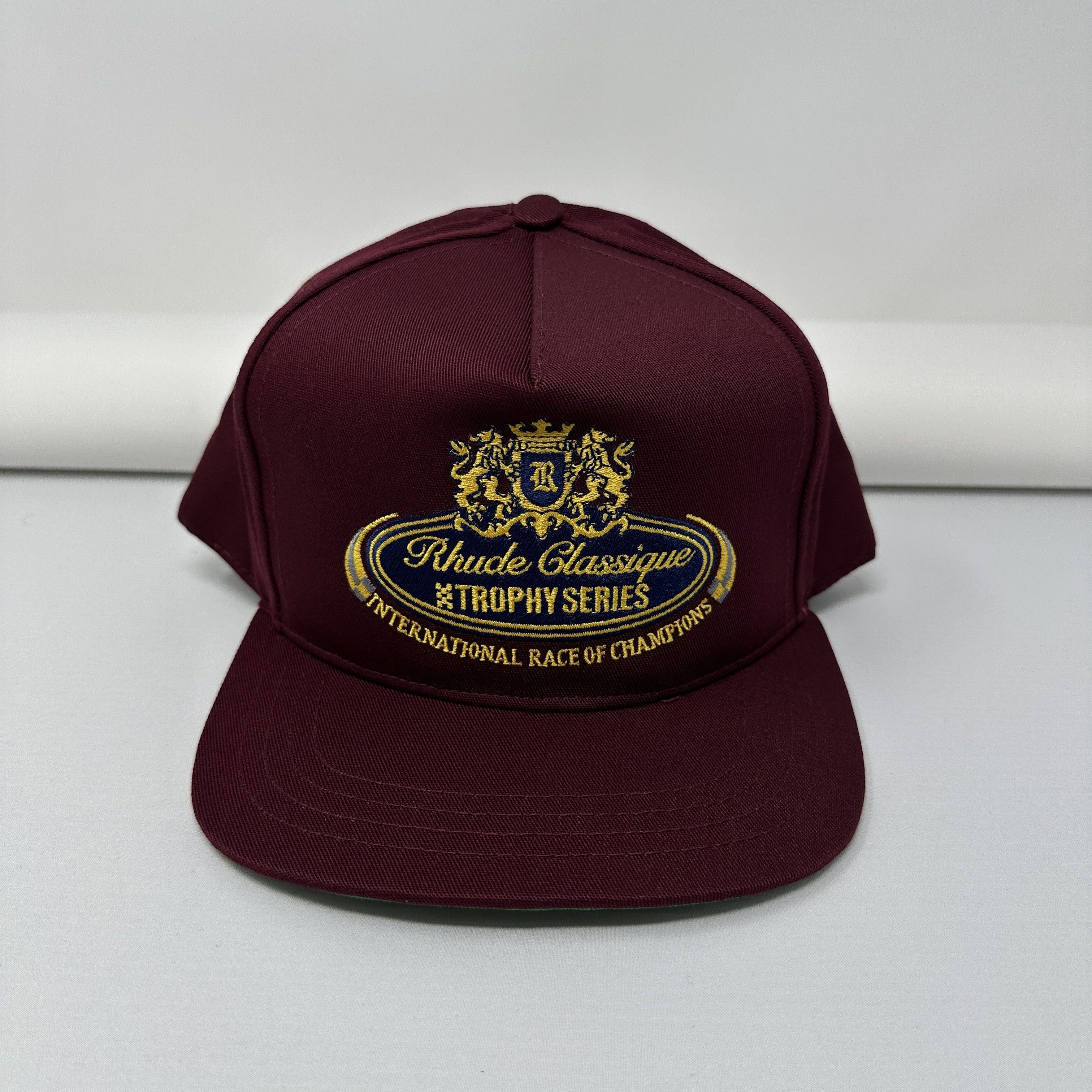 RHUDE Trophy Series Adjustable Hat Maroon