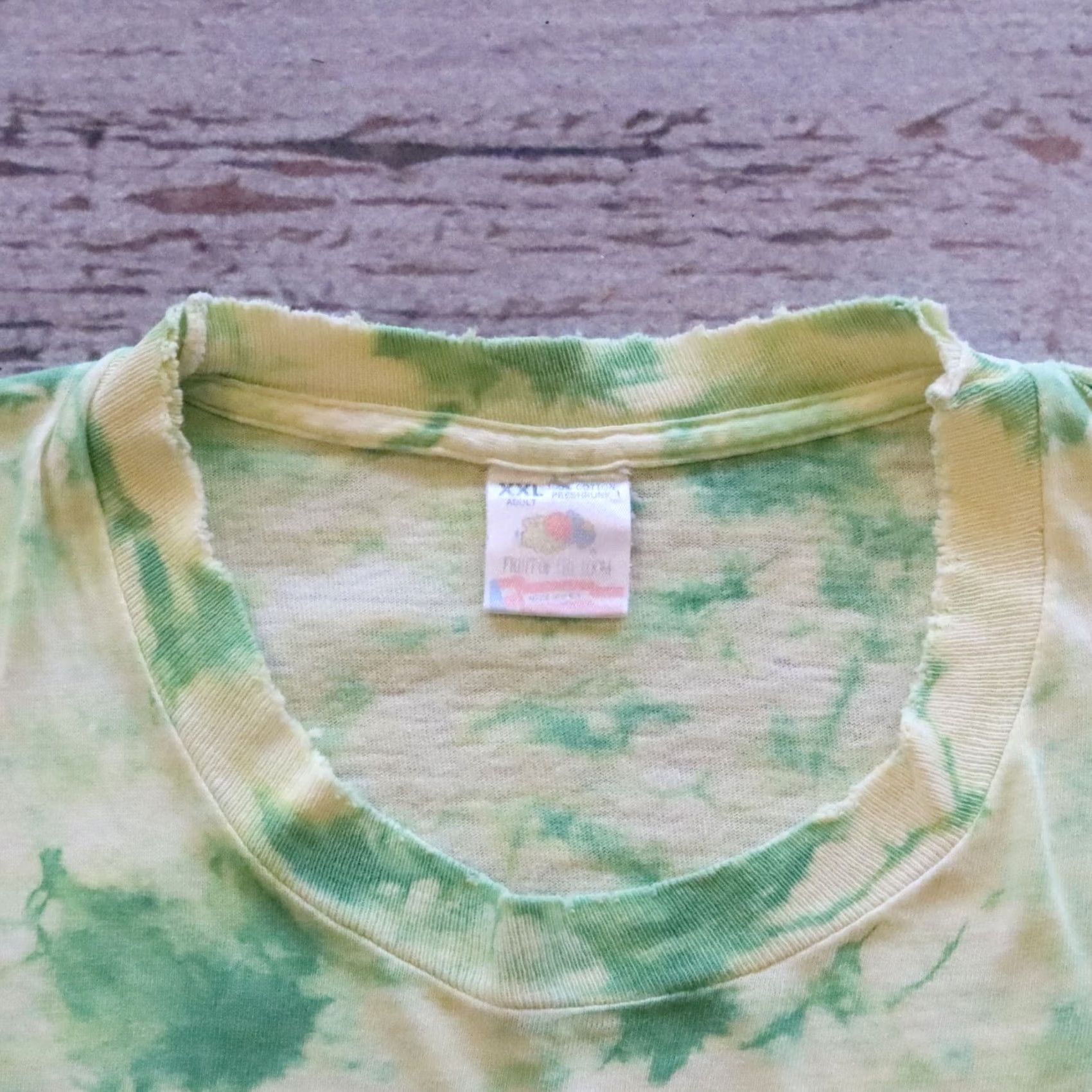 Vintage Rasputin's Vintage T-Shirt Sperm Tye Dye XXL Mens Cotton Green 2XL Shirt Rock N' Roll Store Sperm Tye Dye Tshirt 1980s Mens Size US XXL / EU 58 / 5 - 5 Thumbnail