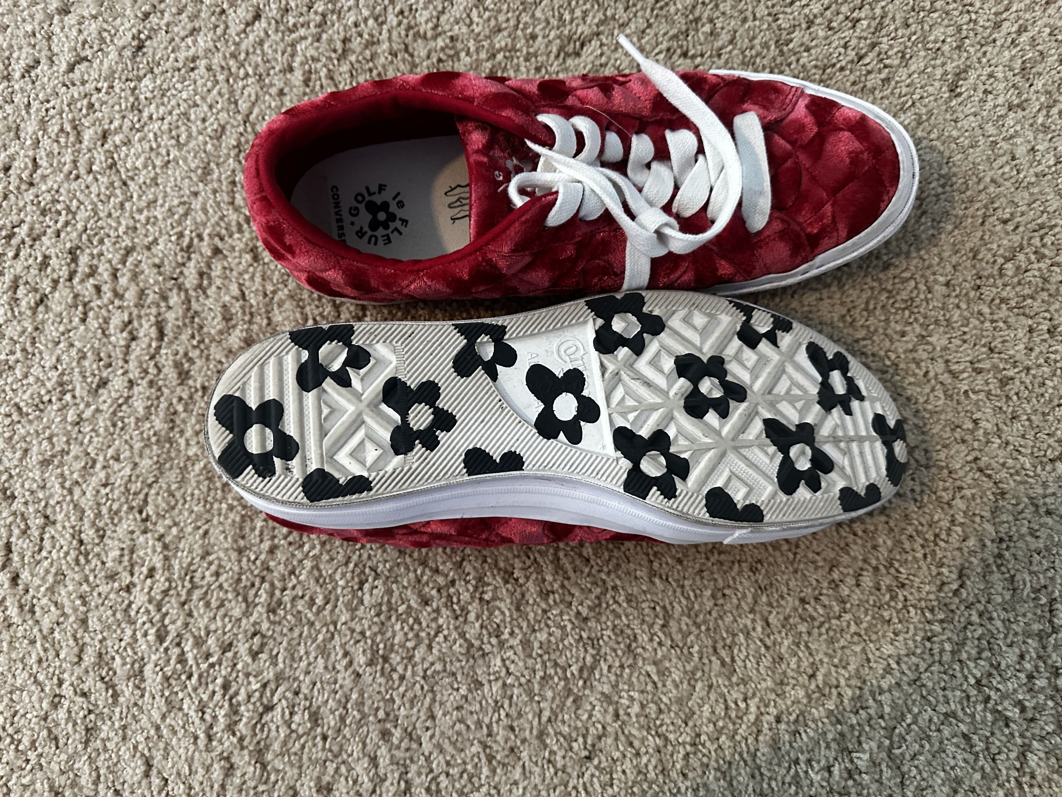 Golf le Fleur Golf Le Fleur Red Suede Sneakers Size US 11 / EU 44 - 4 Thumbnail