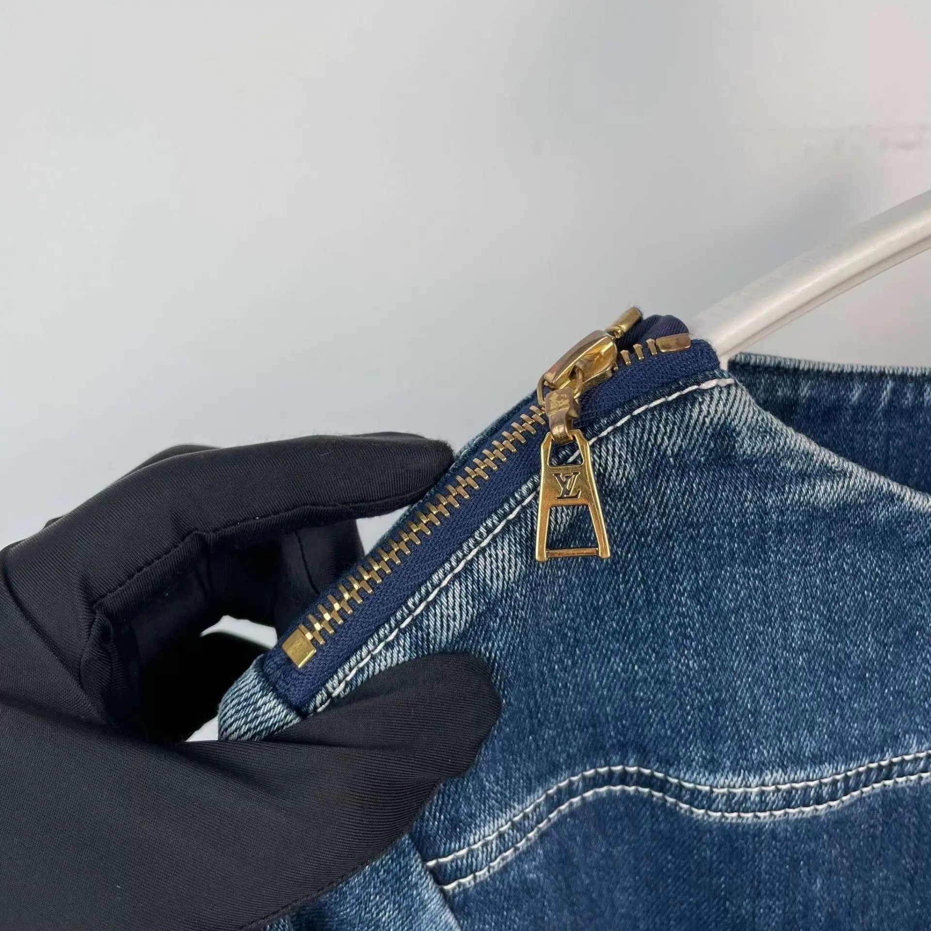 Louis Vuitton LV Women's Denim Dress 34 Blue Grade A Size XS / US 0-2 / IT 36-38 - 5 Thumbnail