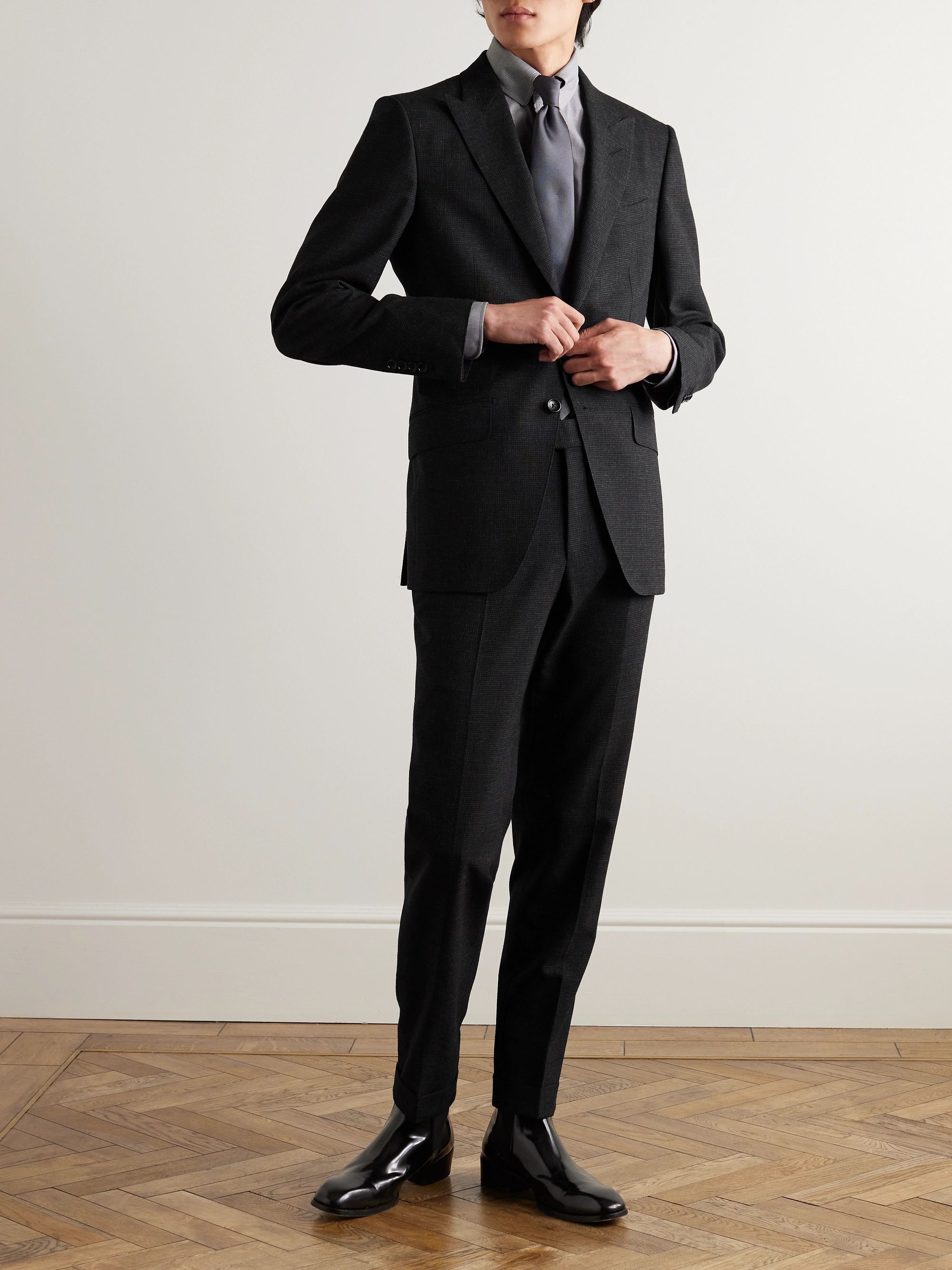Tom Ford Tom ford O'Connor Checked Wool Suit Size 48R - 1 Thumbnail