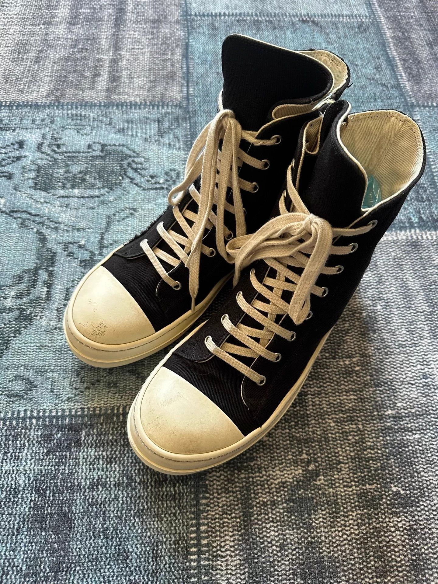Rick Owens Rick Owens Pentagram Mismatched Converse 42 (1/1 logo) Mint Size US 9 / EU 42 - 4 Thumbnail