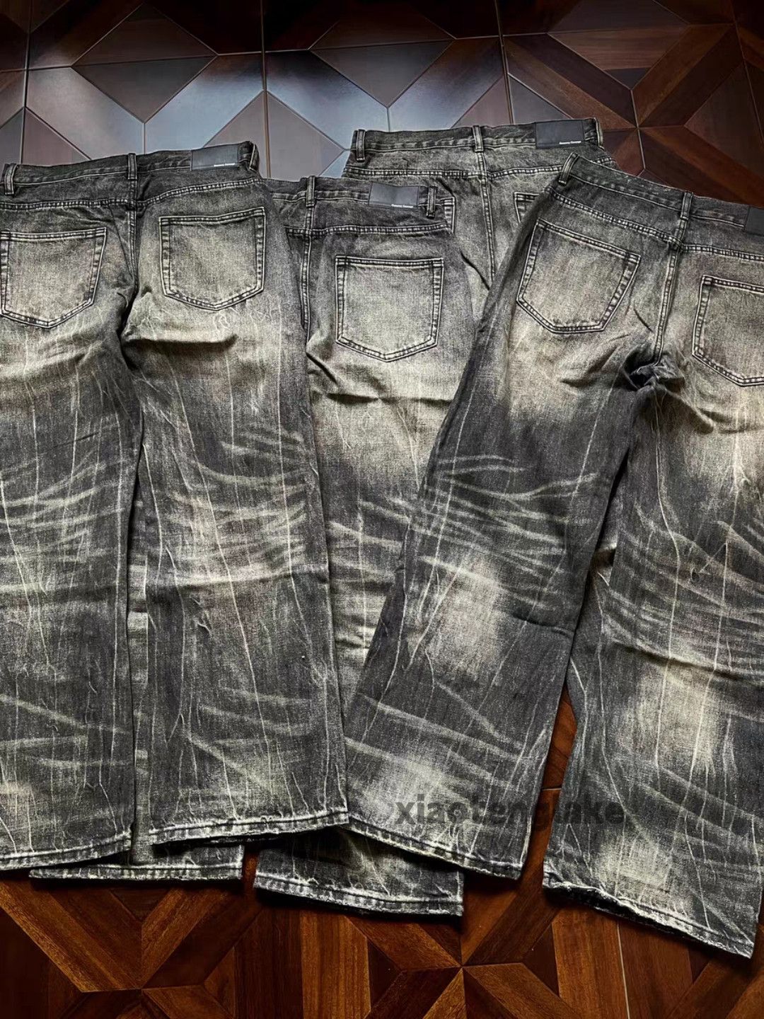 Jean Custom washed faded loose baggy skate yuppie jeans Size US 32 / EU 48 - 6 Thumbnail