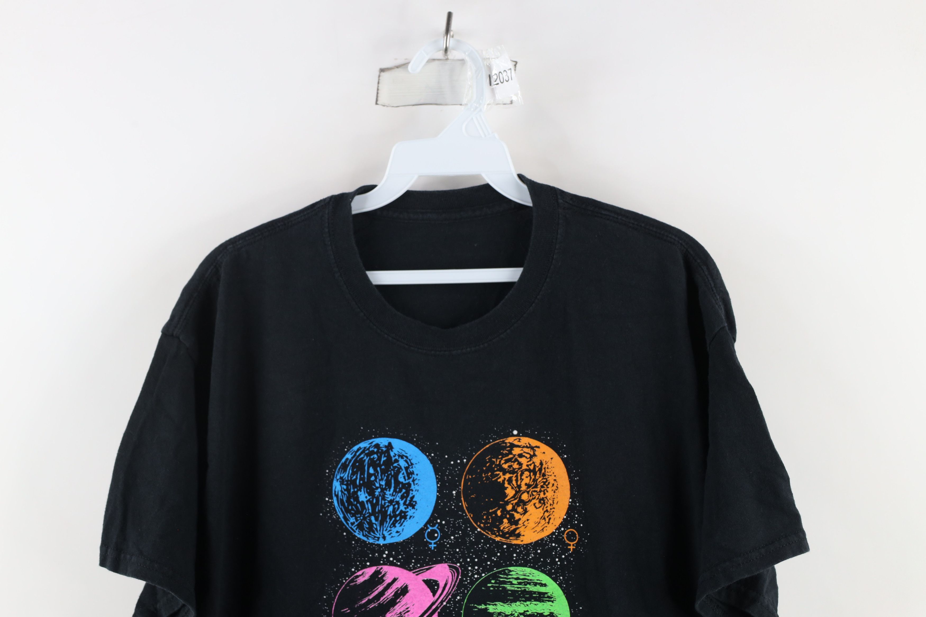 Vintage Vintage Streetwear Zodiac Horoscope Space T-Shirt Black Size US L / EU 52-54 / 3 - 2 Thumbnail
