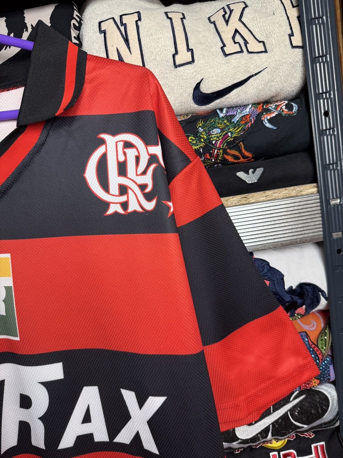 Hypebeast Travis Scott Style Vintage 1999 Flamengo Home Jersey Size US L / EU 52-54 / 3 - 5 Thumbnail