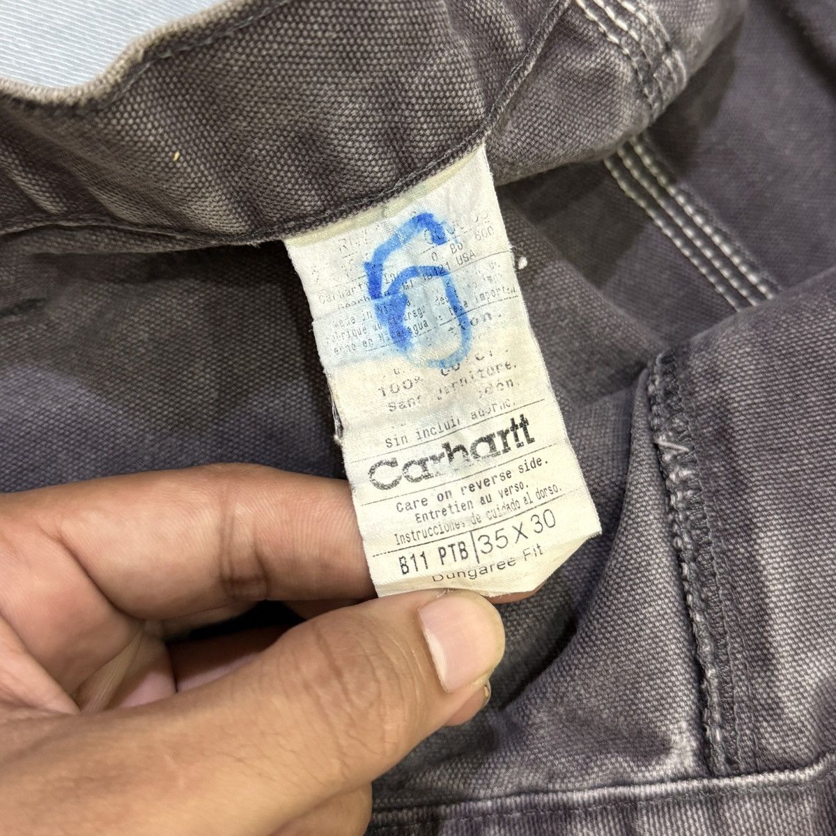 Carhartt Vintage Boro style Carhartt B11 PTB denim Size US 36 / EU 52 - 7 Thumbnail