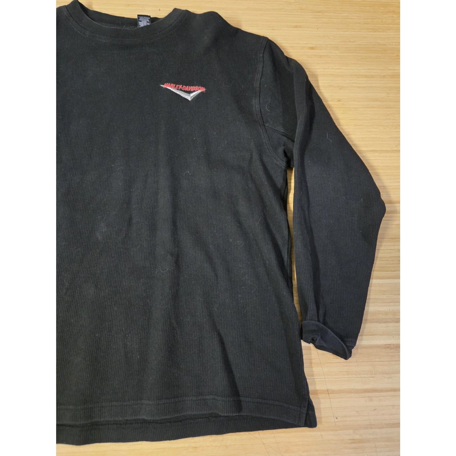 Harley Davidson Harley-Davidson Shirt Mens XL Black Long Sleeve Thermal Peninsula Redwood City Size US XL / EU 56 / 4 - 2 Thumbnail