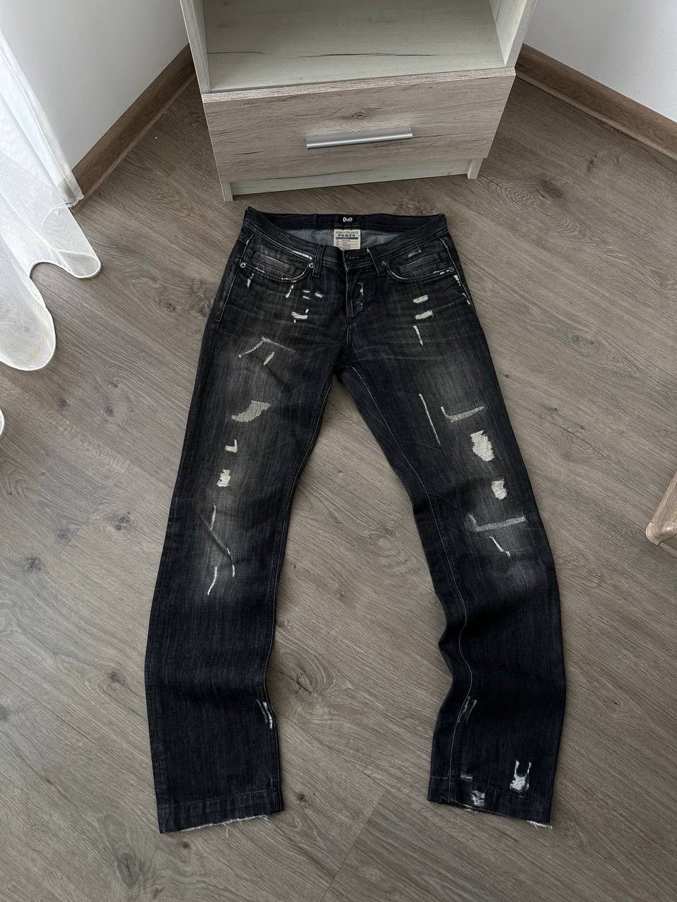 Dolce & Gabbana × Vintage Vintage Dolce Gabbana Denim Black Power Pants Size US 30 / EU 46 - 8 Thumbnail