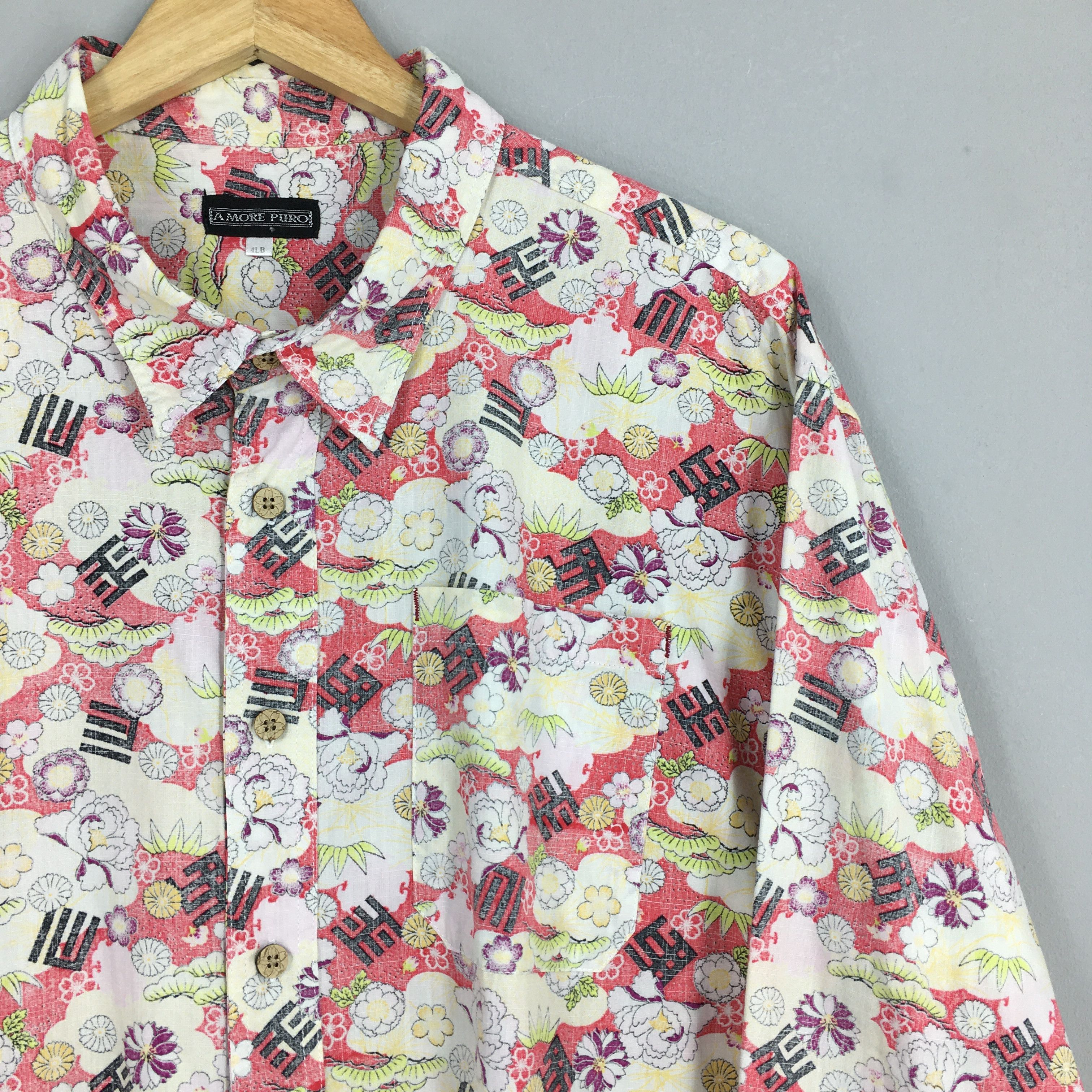 Vintage Vintage 80's Hawaiian Floral Art Cotton Shirt XLarge Size US XL / EU 56 / 4 - 2 Thumbnail