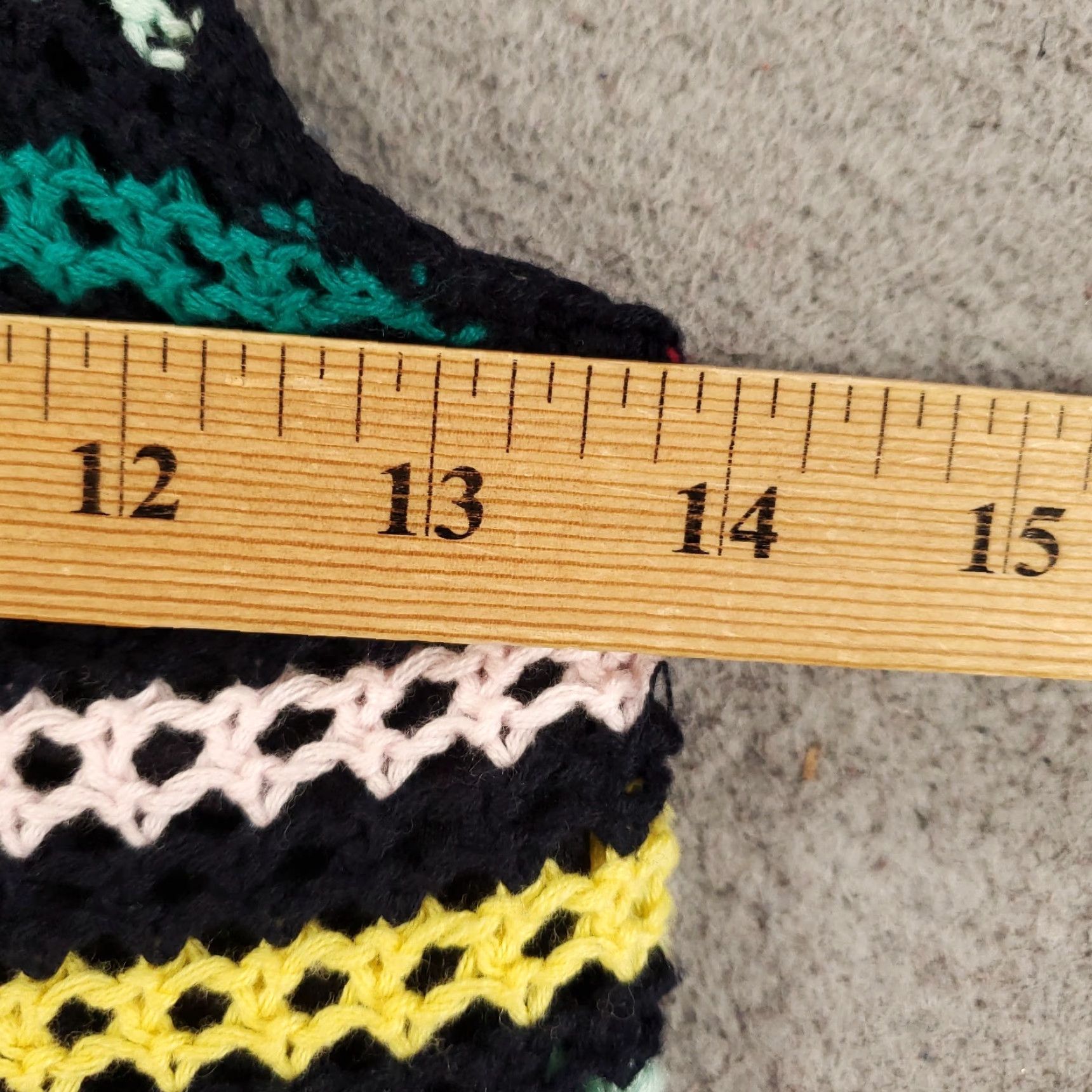 Jessica Simpson JESSICA SIMPSON Crochet Striped Cropped Tank Top Womens XS Multicolor Bohemian NWT Size XS / US 0-2 / IT 36-38 - 4 Thumbnail