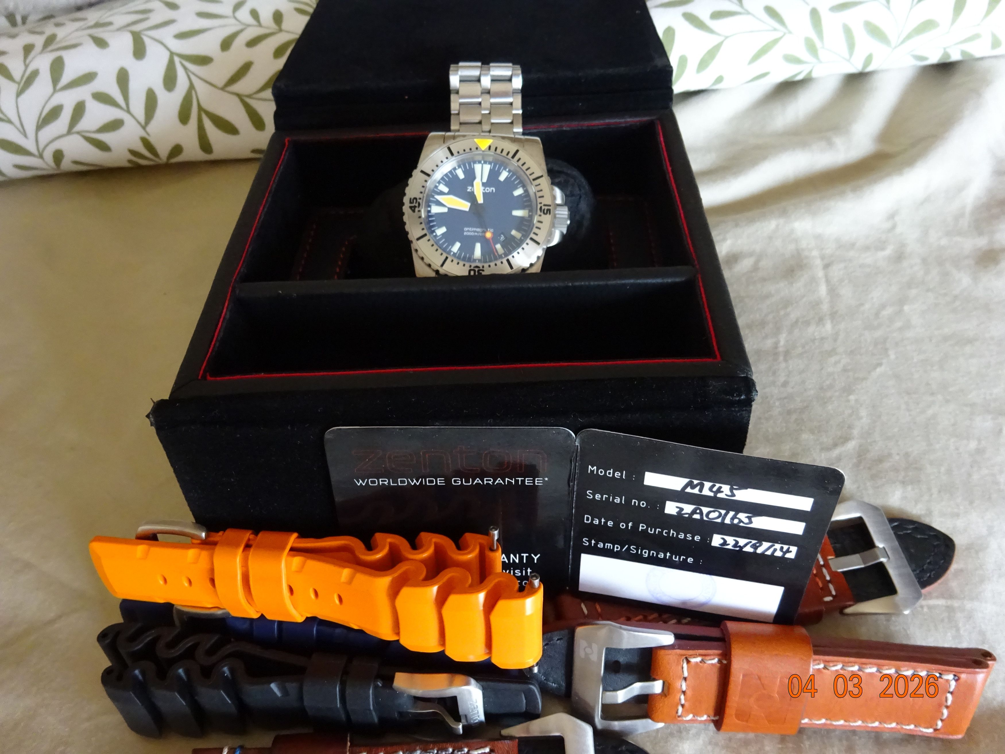 Other ZENTON M45 SILVER LIMITED EDITION - 2000M DIVER! Size ONE SIZE - 6 Thumbnail