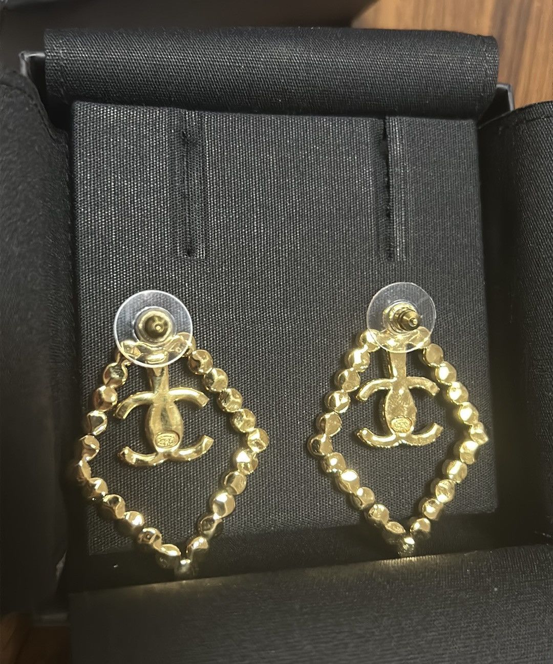 Chanel Chanel Diamond Shape Crystal Earrings Size ONE SIZE - 3 Thumbnail