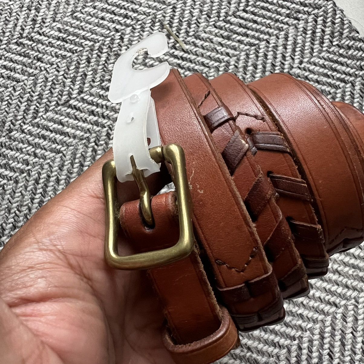 Designer × Genuine Leather × Ralph Lauren Ralph Lauren RL67 15mm Double Wrap Leather Belt W32”-W36” Size ONE SIZE - 1 Thumbnail