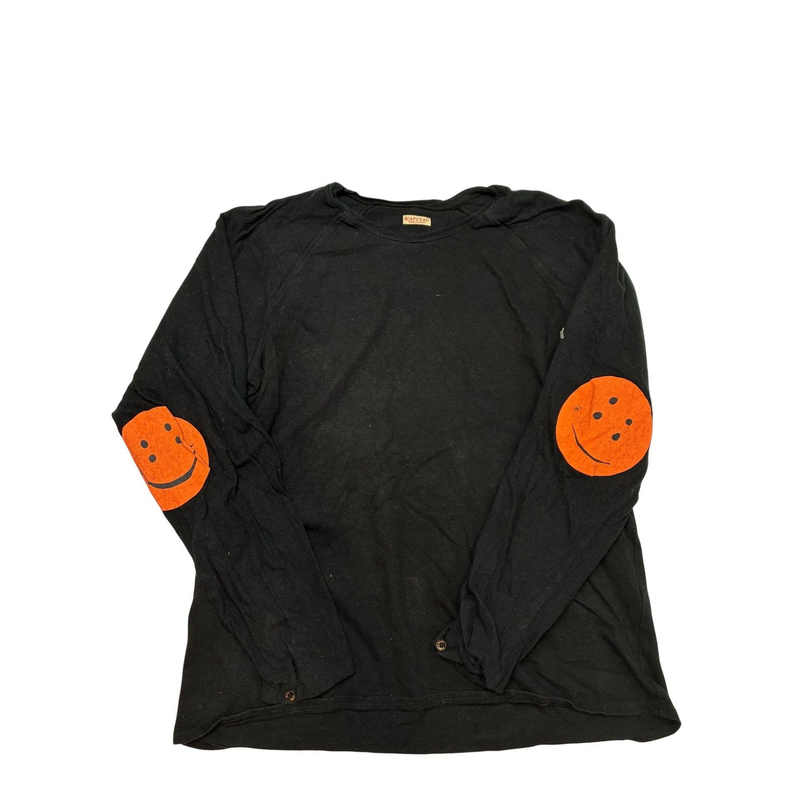 Kapital Kapital Smiley Black Orange Long Sleeve Size US L / EU 52-54 / 3 - 1 Thumbnail