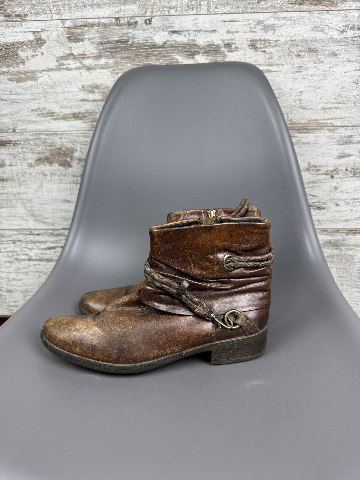 Vintage Vintage a.s.98 style leather boots sneakers size 40 as98 y2k Size US 7 / EU 40 - 4 Thumbnail